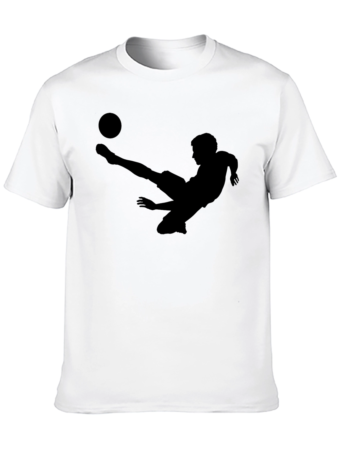 Soccer Player Silhouette Graphic T-Shirt