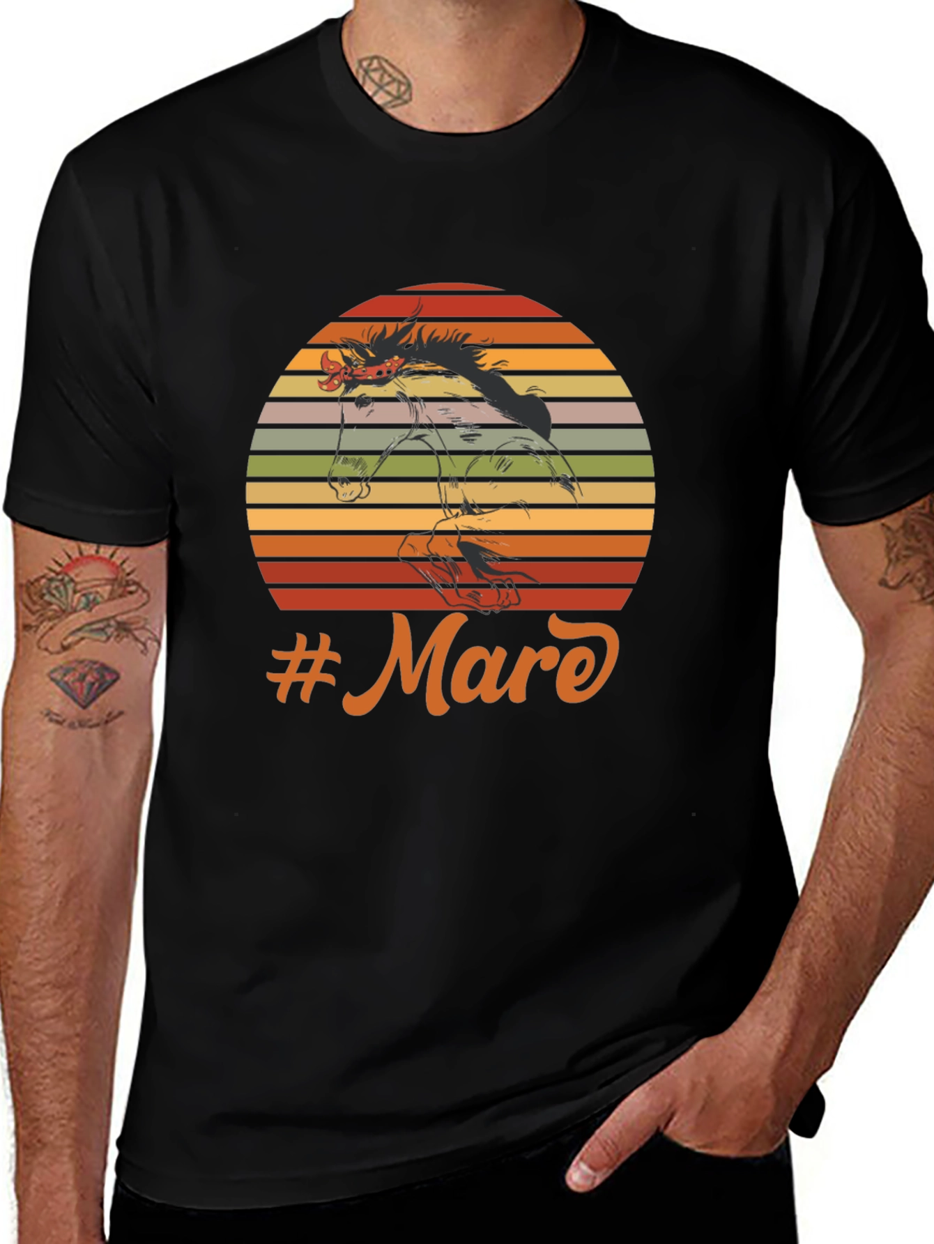 Retro Mare Graphic Tee - Equestrian T-Shirt