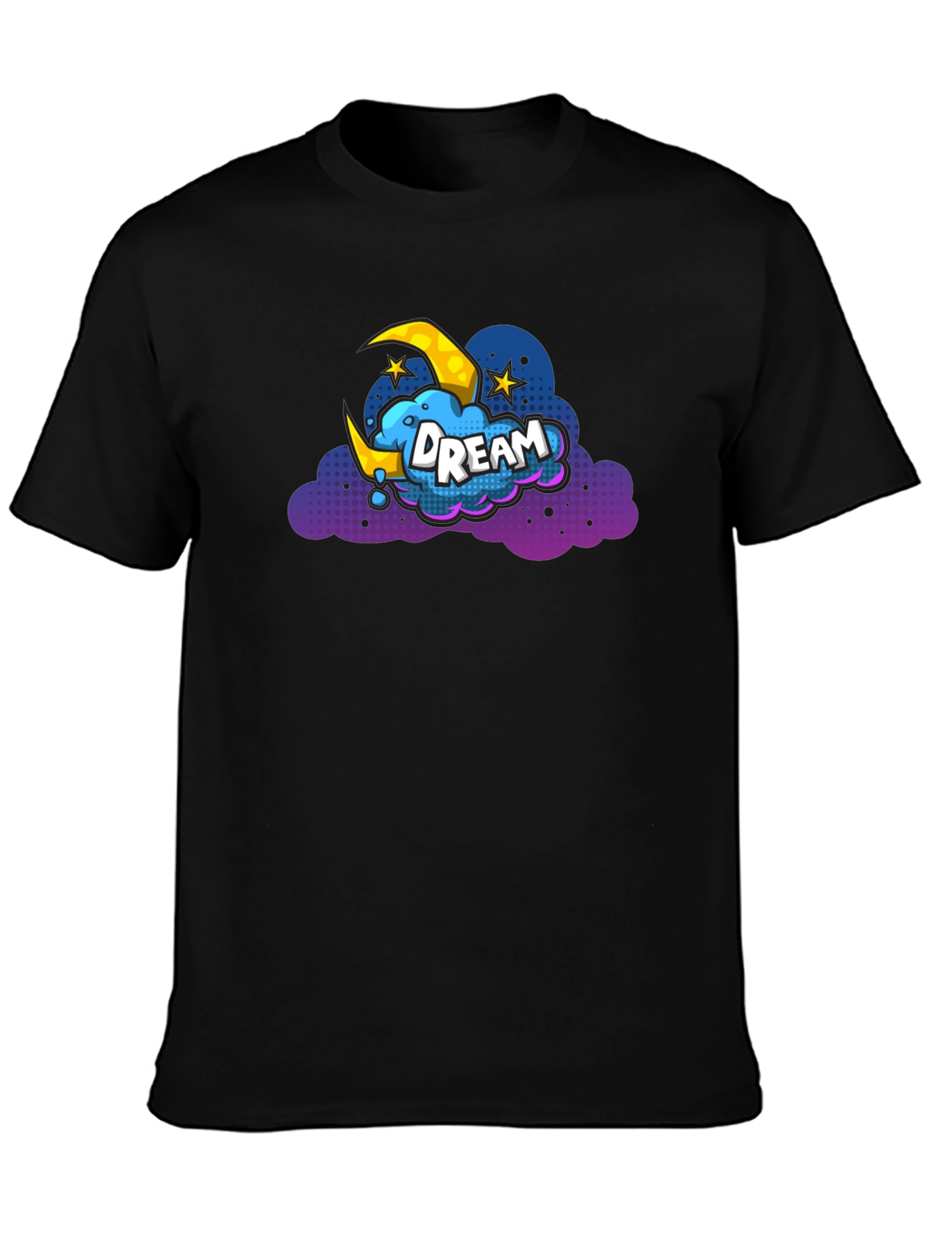Dream Cloud Graphic T-Shirt - Black