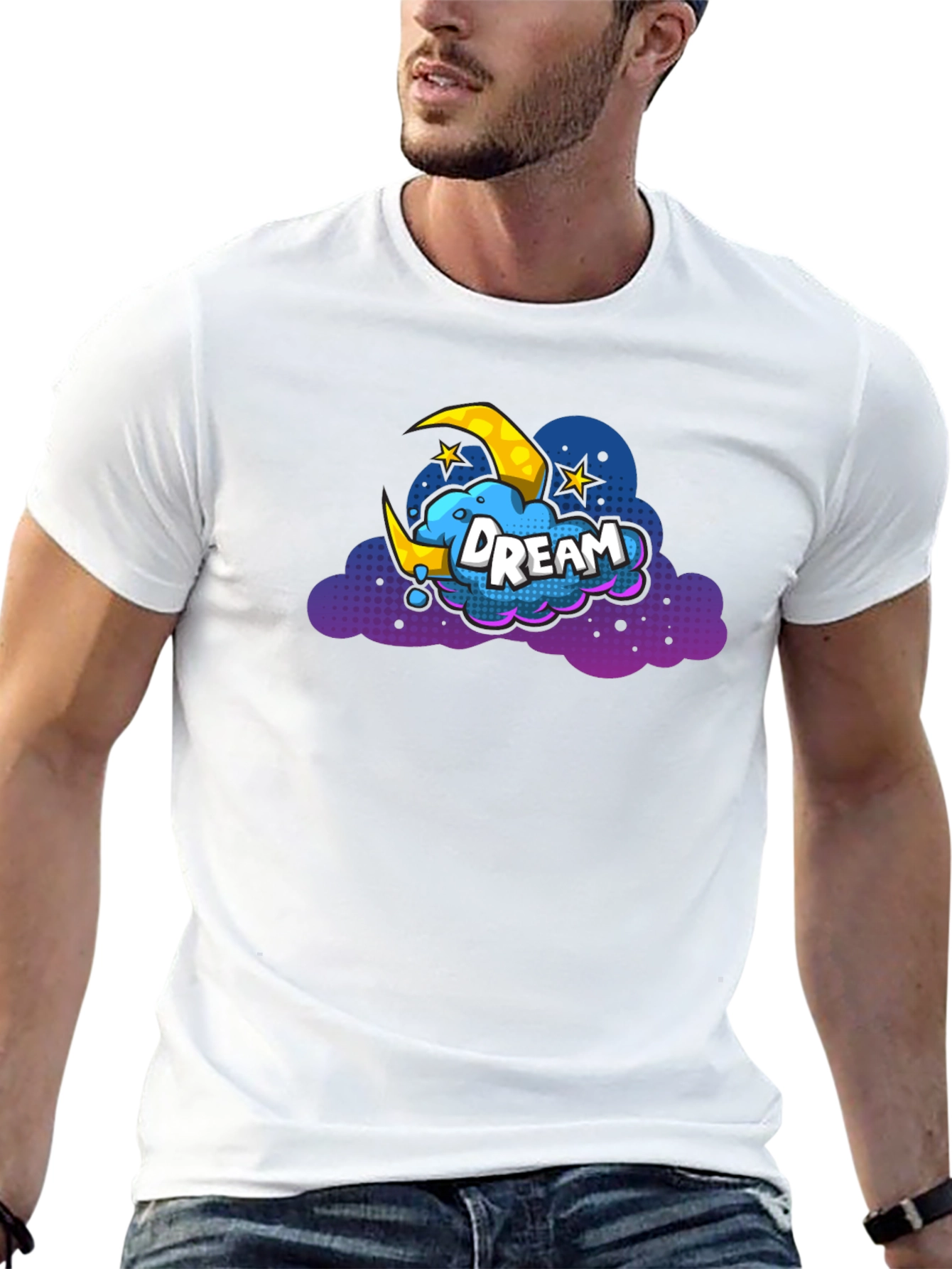 Dream Cloud Graphic T-Shirt - Black