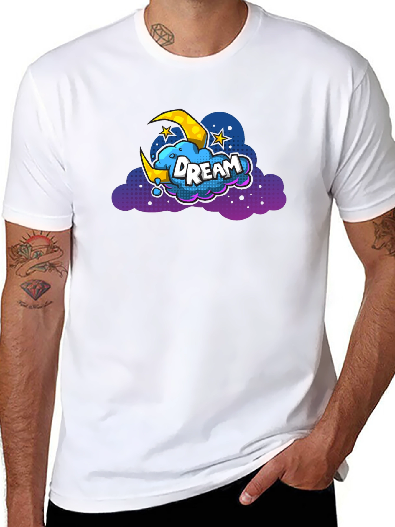 Dream Cloud Graphic T-Shirt - Black