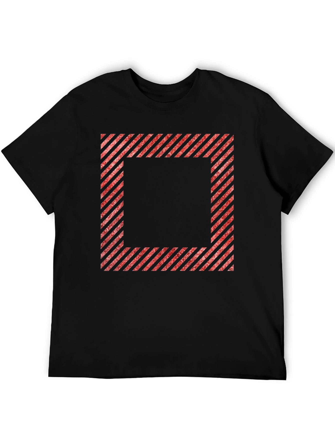 Striped Square Graphic Tee