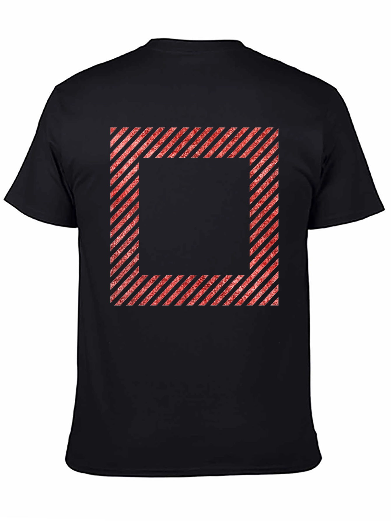 Striped Square Graphic Tee