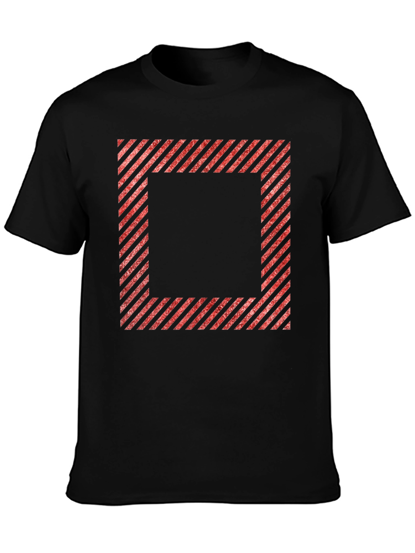 Striped Square Graphic Tee