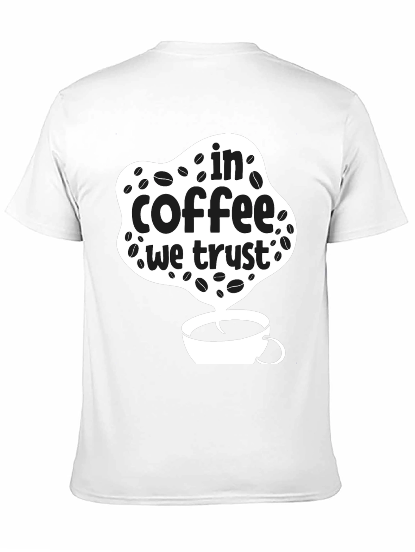 In Coffee We Trust Graphic Tee - Black