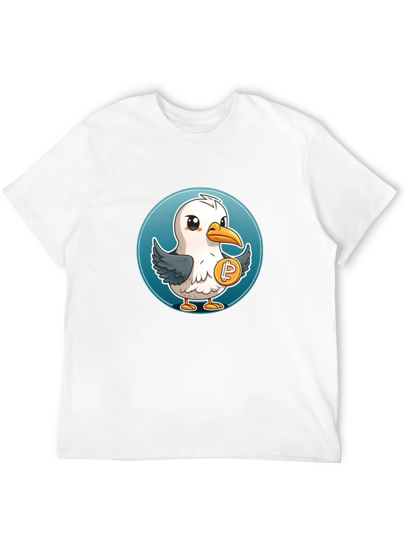 Seagull Crypto T-Shirt - Unique Design
