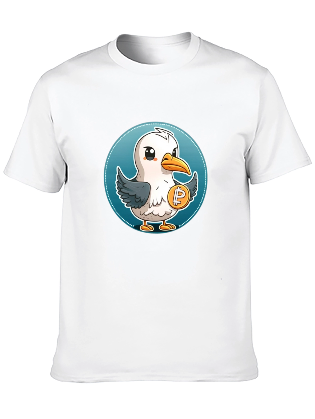 Seagull Crypto T-Shirt - Unique Design