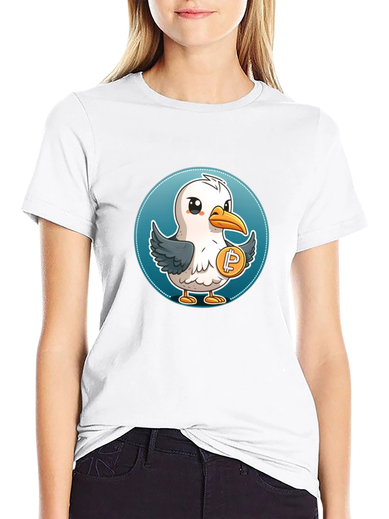 Seagull Crypto T-Shirt - Unique Design