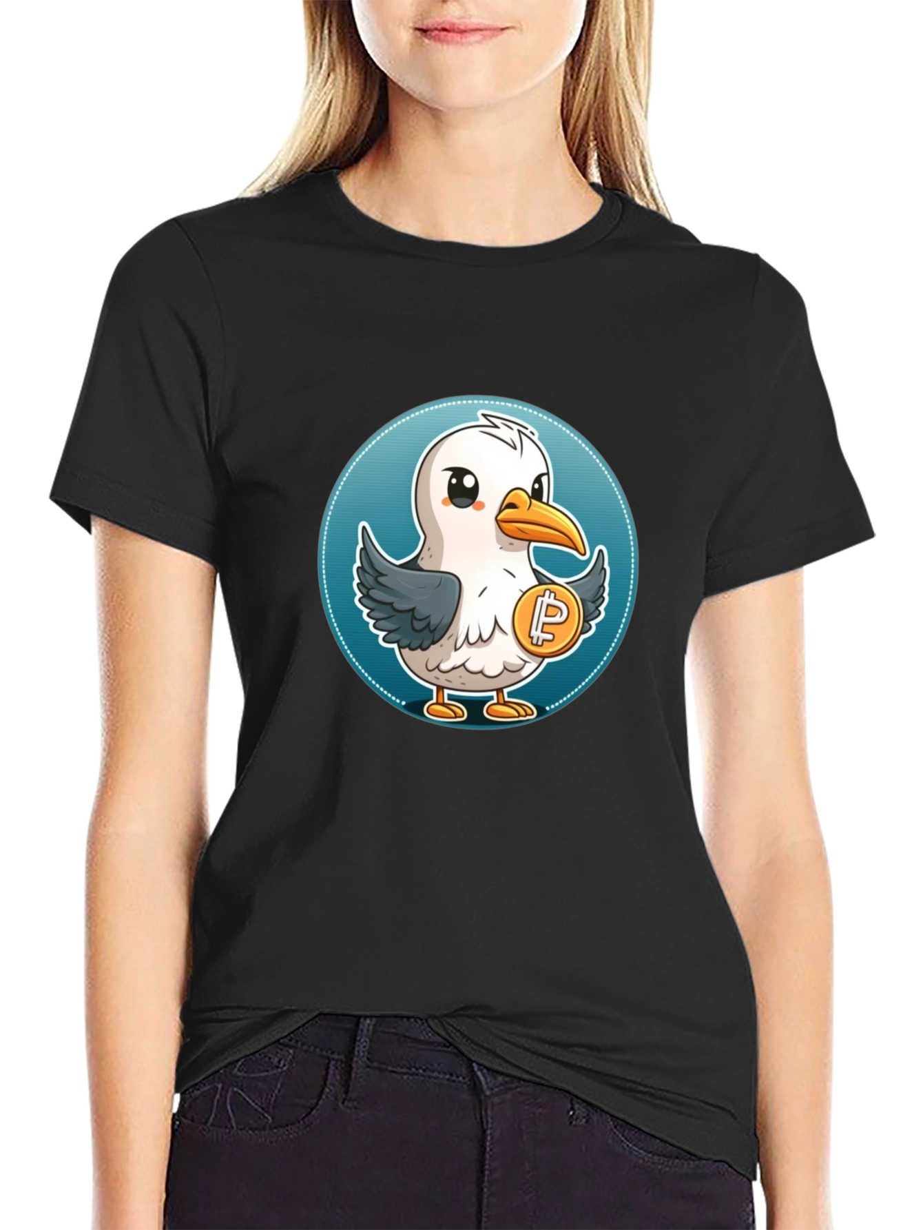 Seagull Crypto T-Shirt - Unique Design
