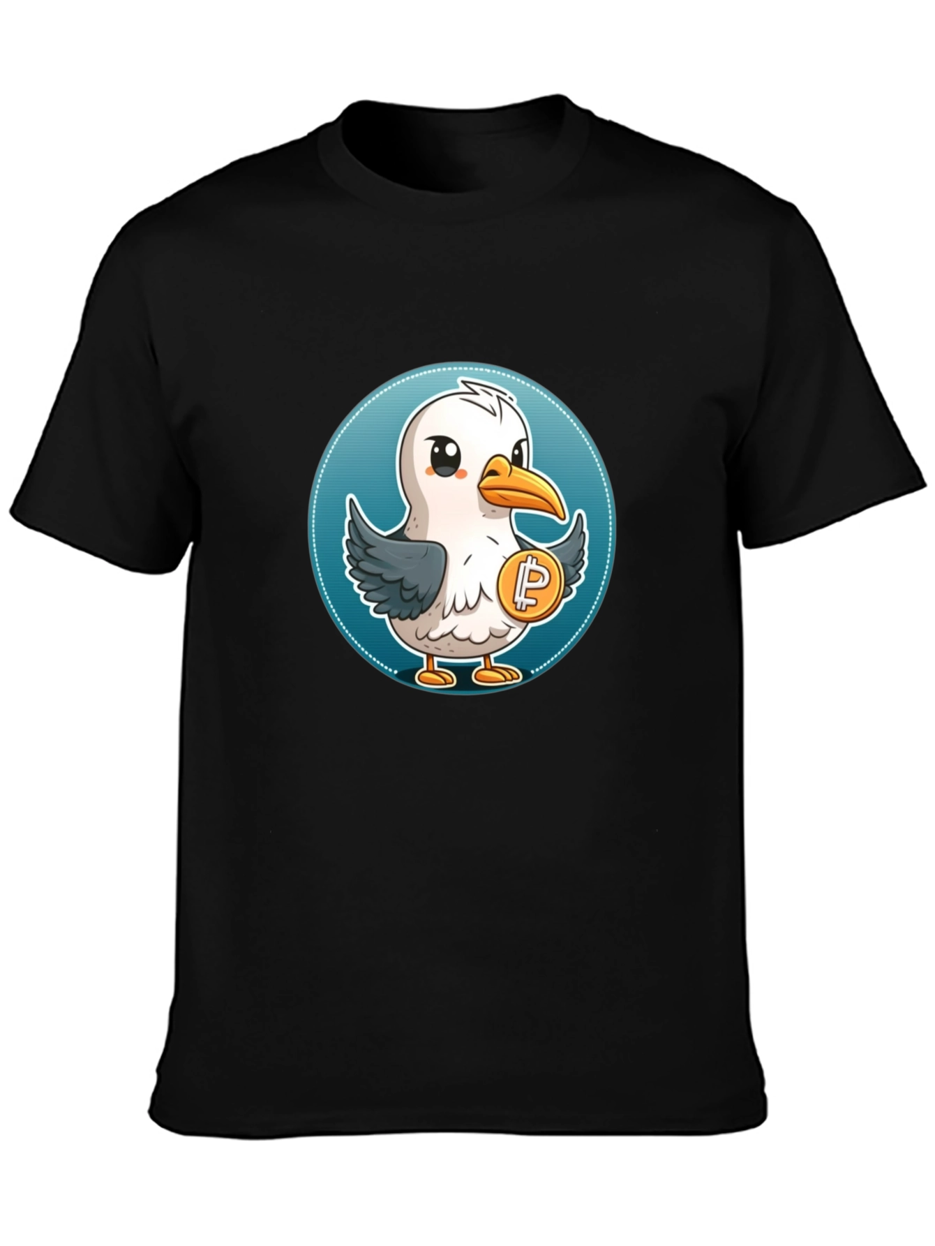 Seagull Crypto T-Shirt - Unique Design