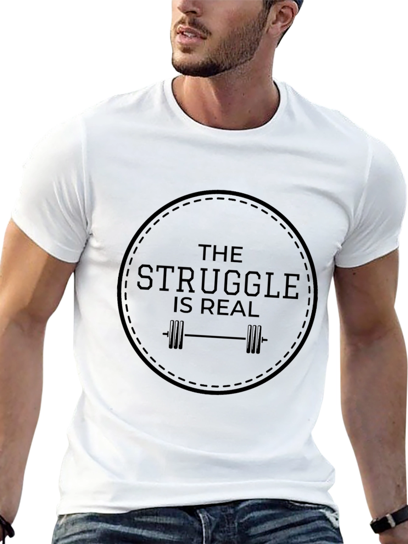The Struggle is Real Gym T-Shirt - Black
