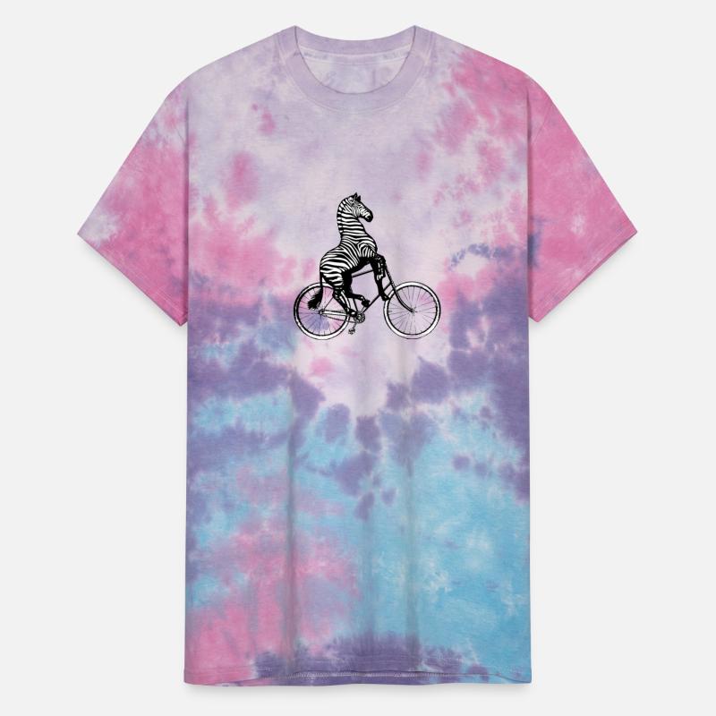 Zebra Riding On Bicycle Funny Stripes Animal Rider