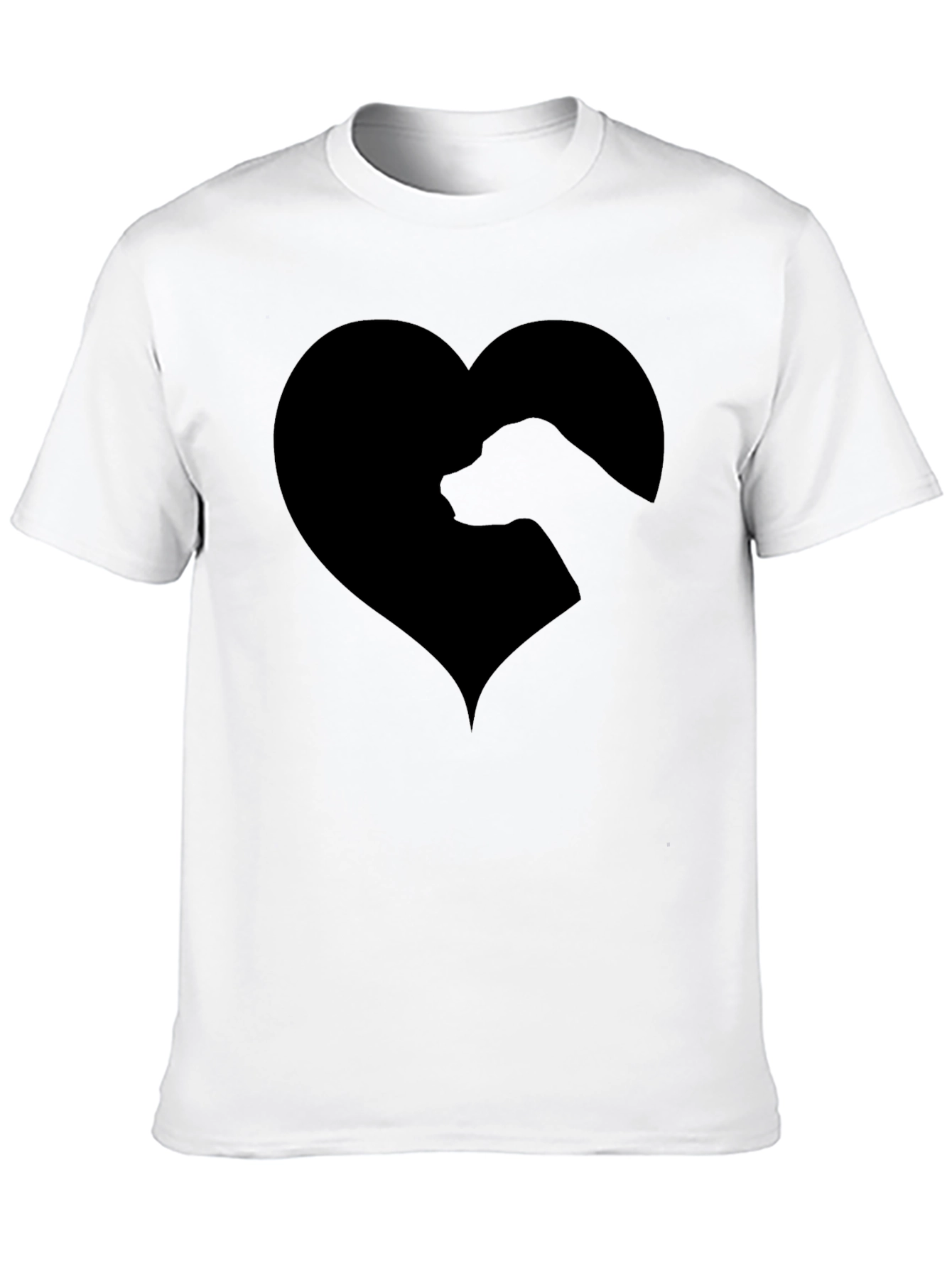 Dog Lover Black Heart T-Shirt