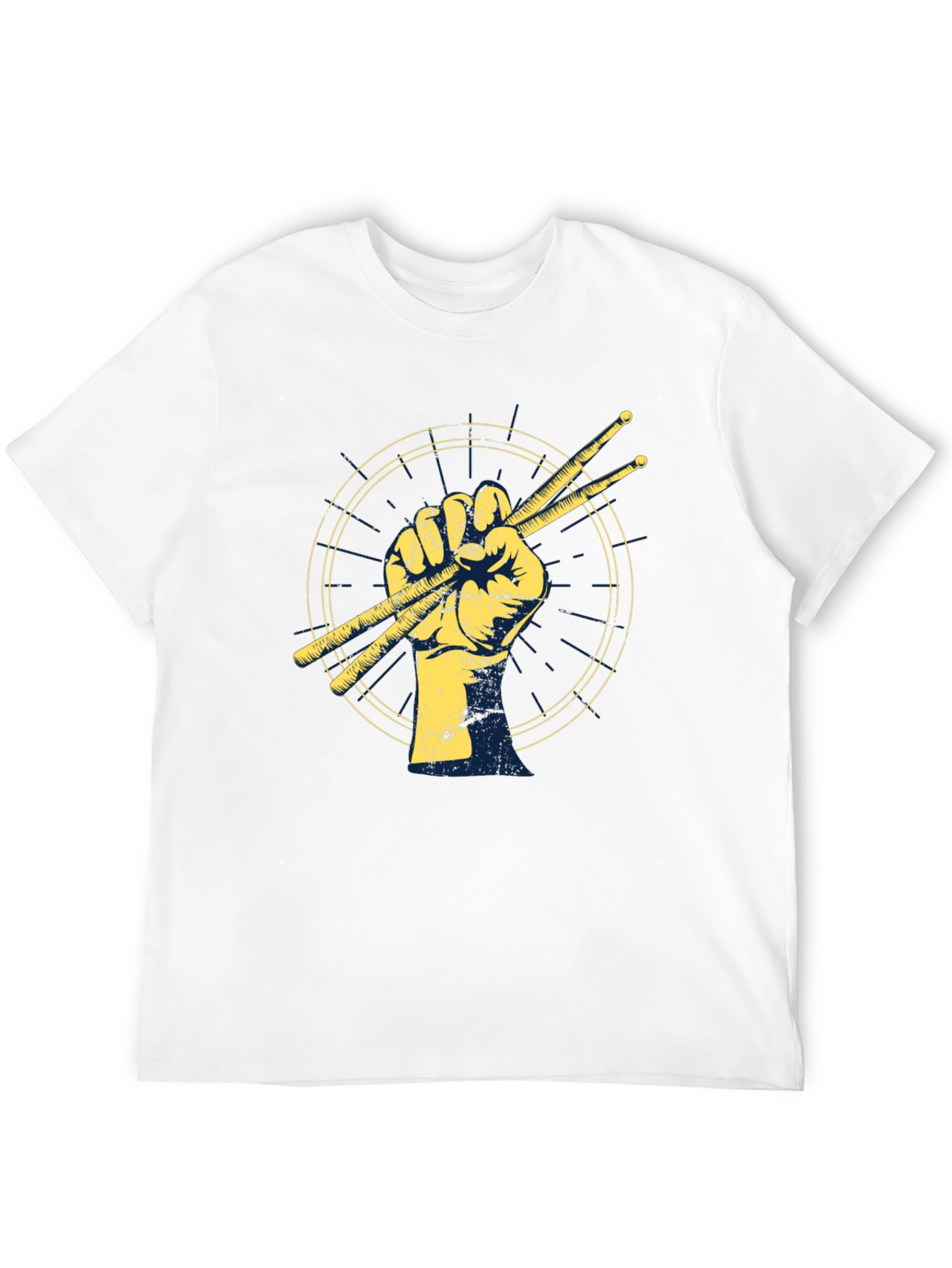 Drummer Fist Graphic Tee - Music Lovers T-Shirt