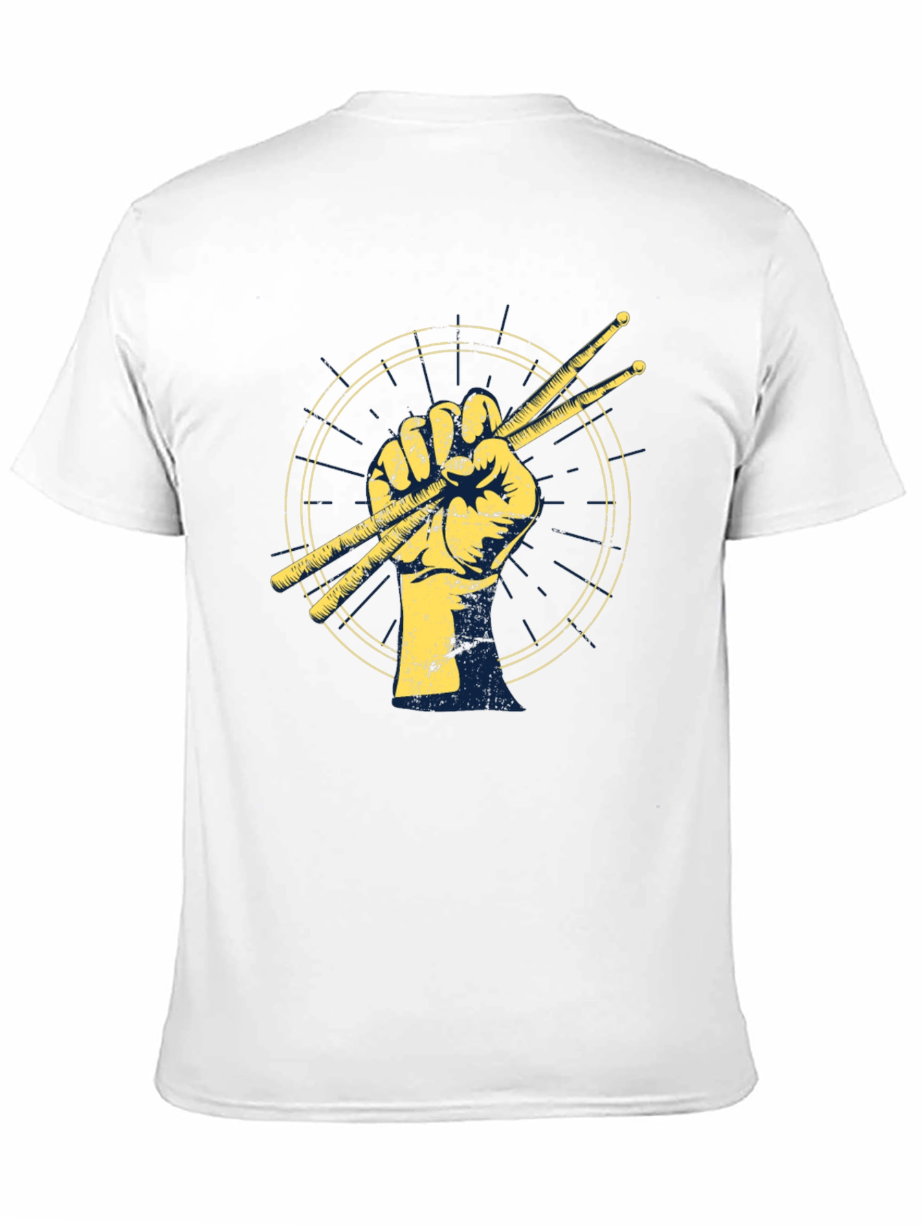 Drummer Fist Graphic Tee - Music Lovers T-Shirt