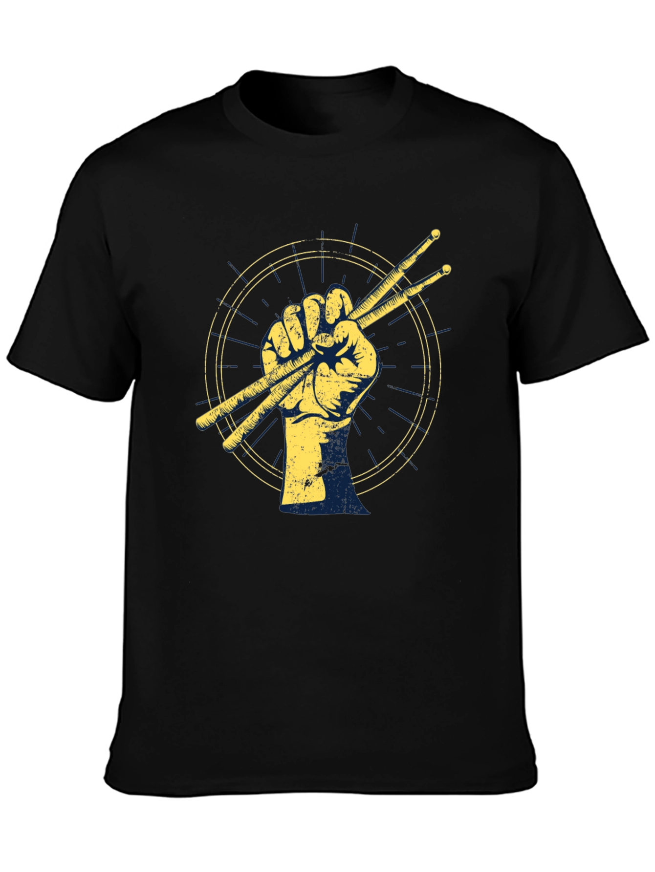 Drummer Fist Graphic Tee - Music Lovers T-Shirt