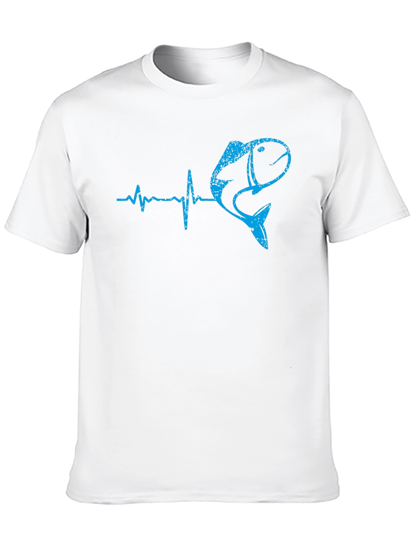 Fishing Heartbeat T-Shirt - Bass Fisherman Tee