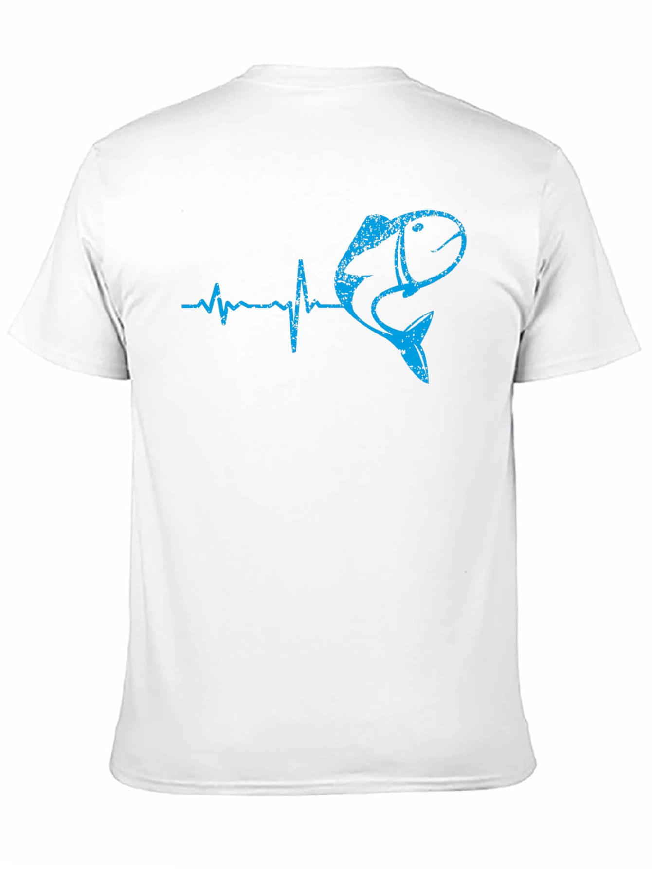 Fishing Heartbeat T-Shirt - Bass Fisherman Tee