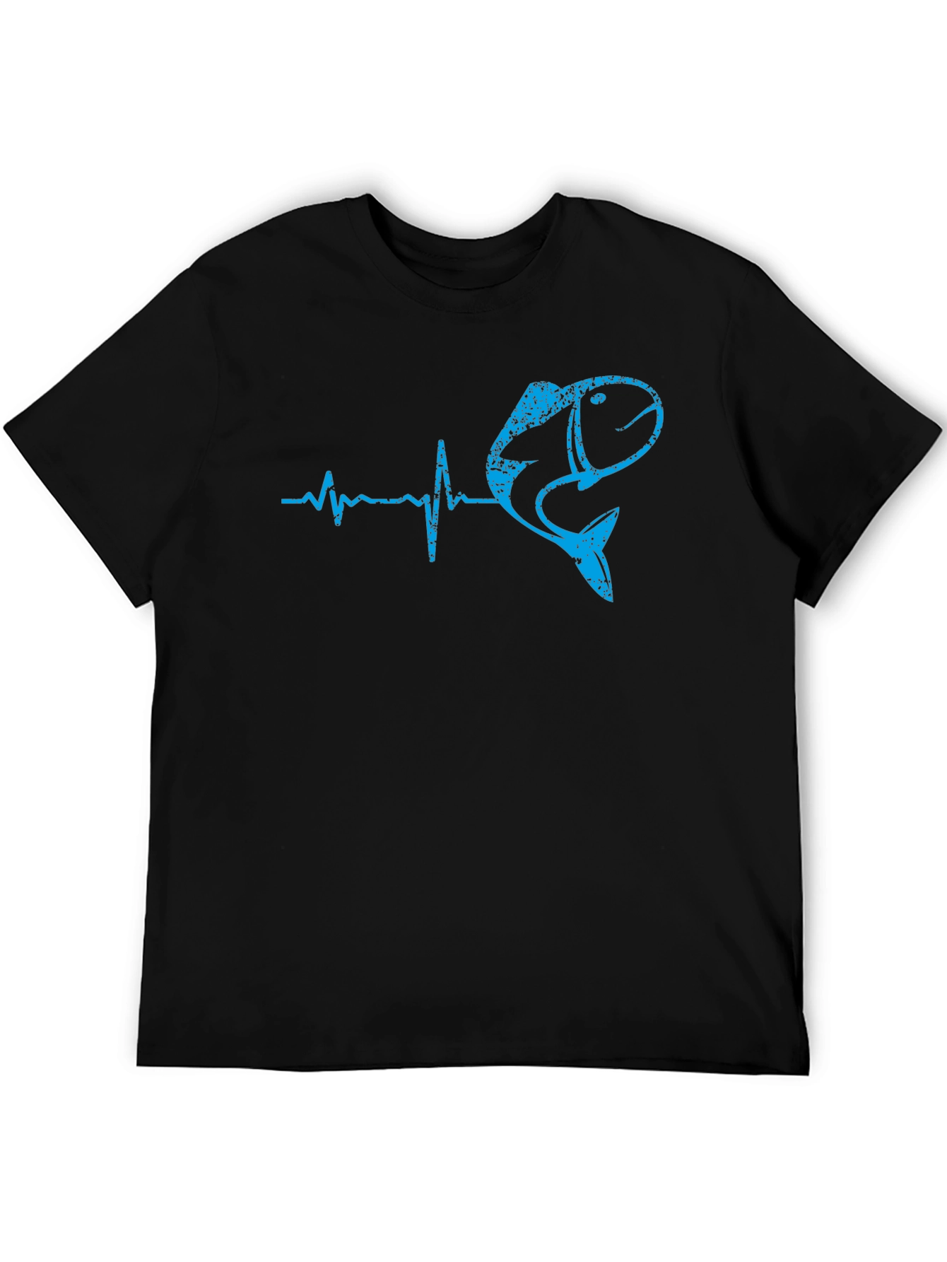 Fishing Heartbeat T-Shirt - Bass Fisherman Tee