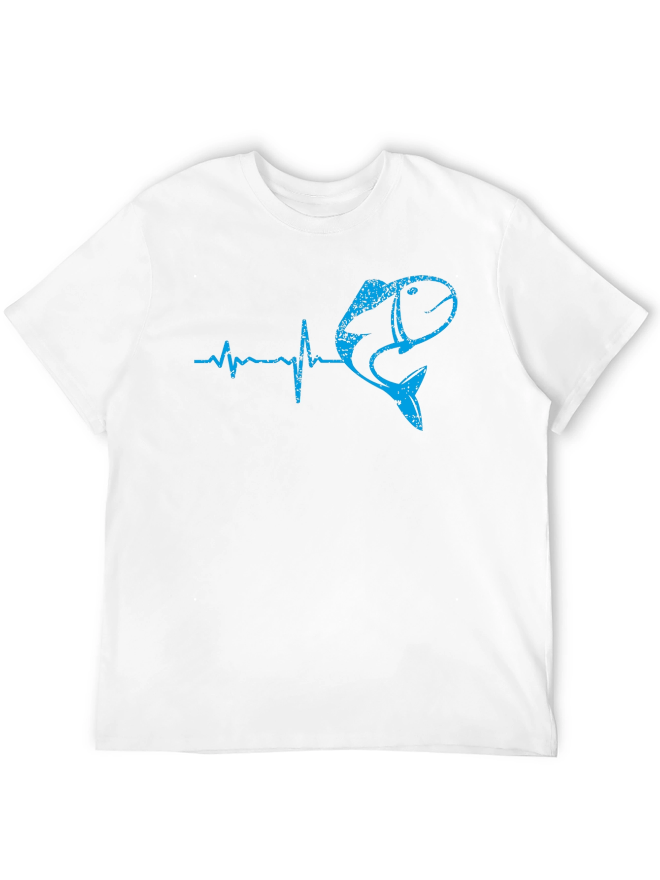 Fishing Heartbeat T-Shirt - Bass Fisherman Tee