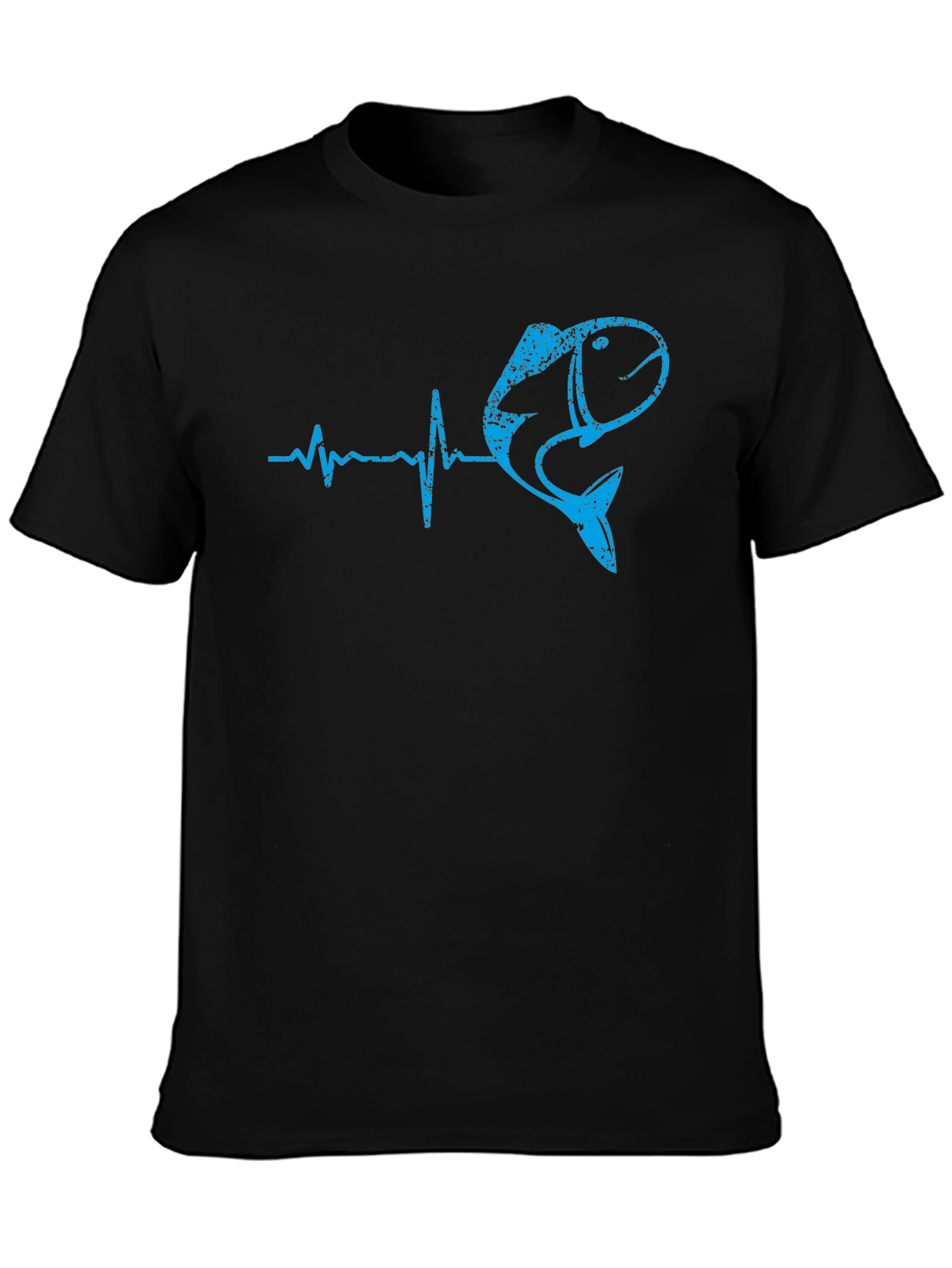 Fishing Heartbeat T-Shirt - Bass Fisherman Tee