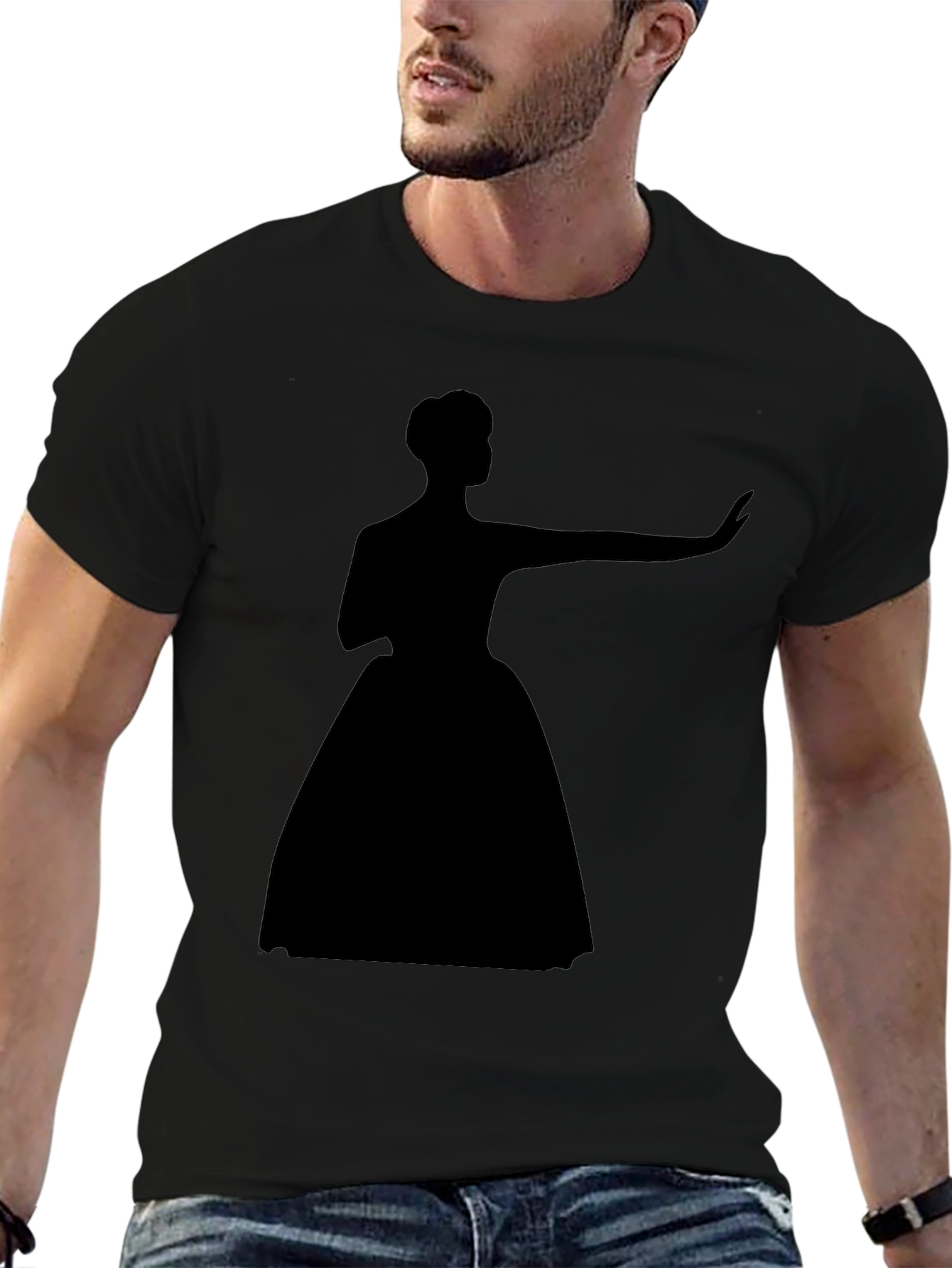 Silhouette Lady Black T-Shirt