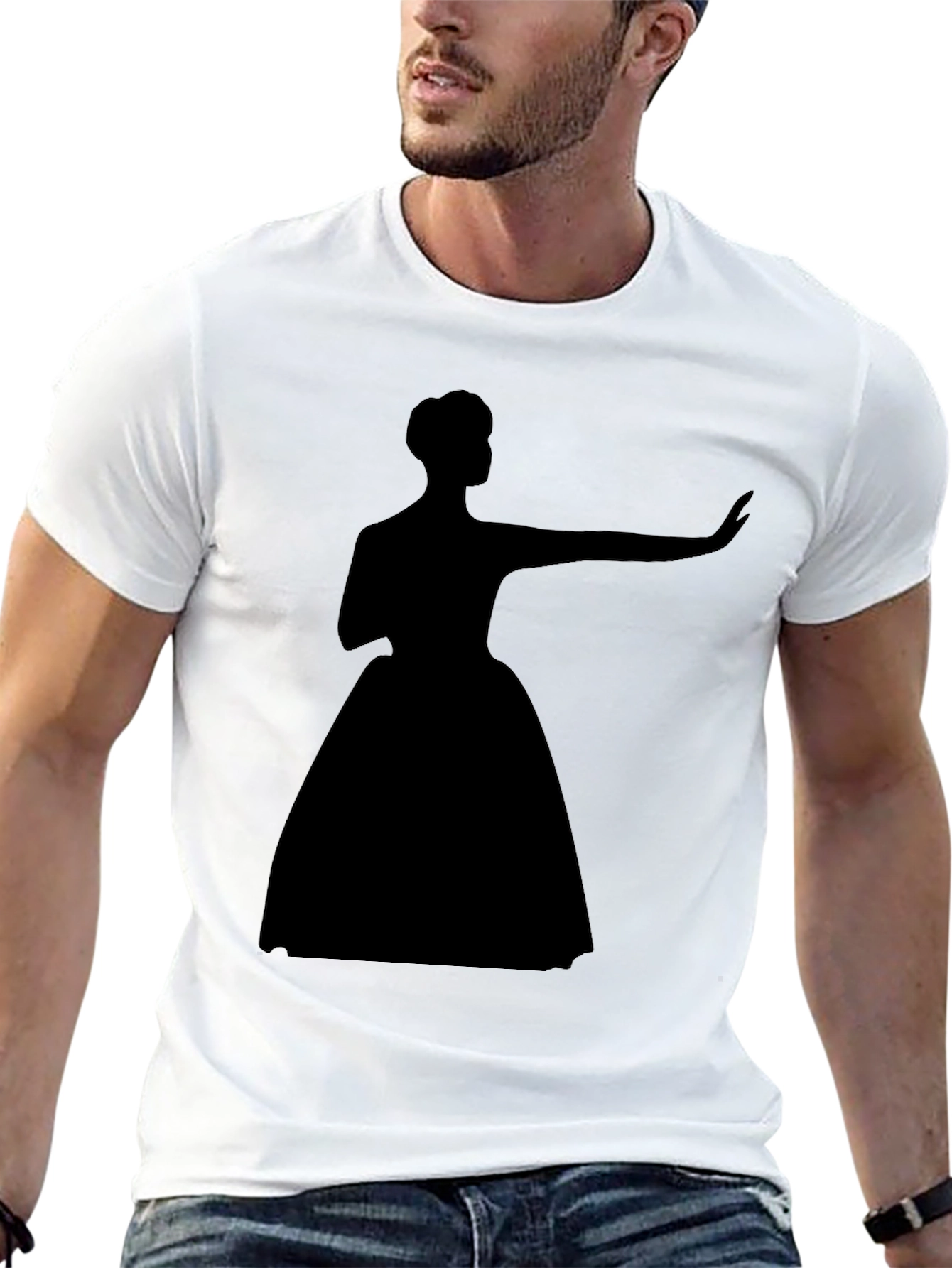 Silhouette Lady Black T-Shirt