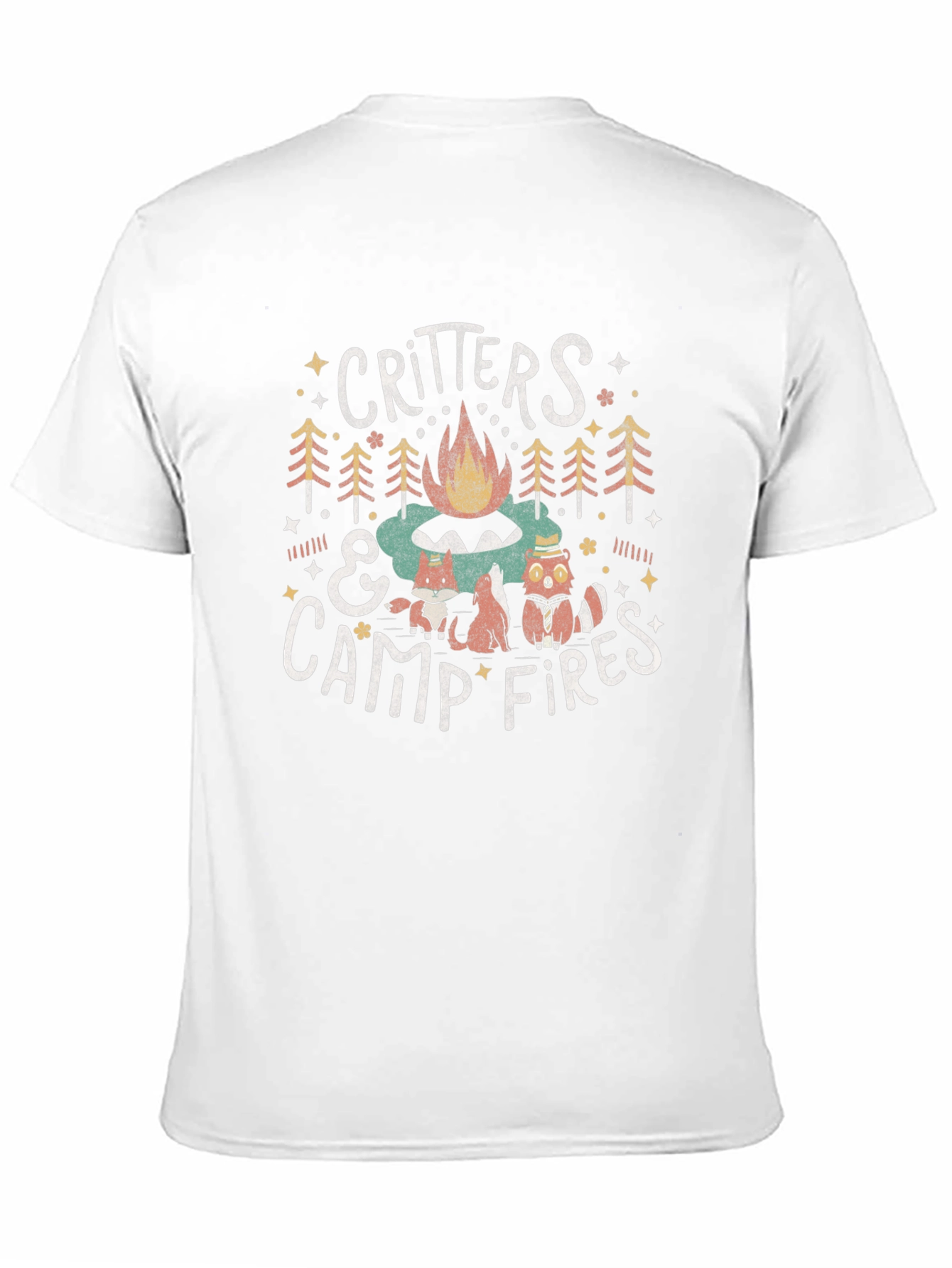 Critters & Campfires Graphic T-Shirt - Cozy Camping Style
