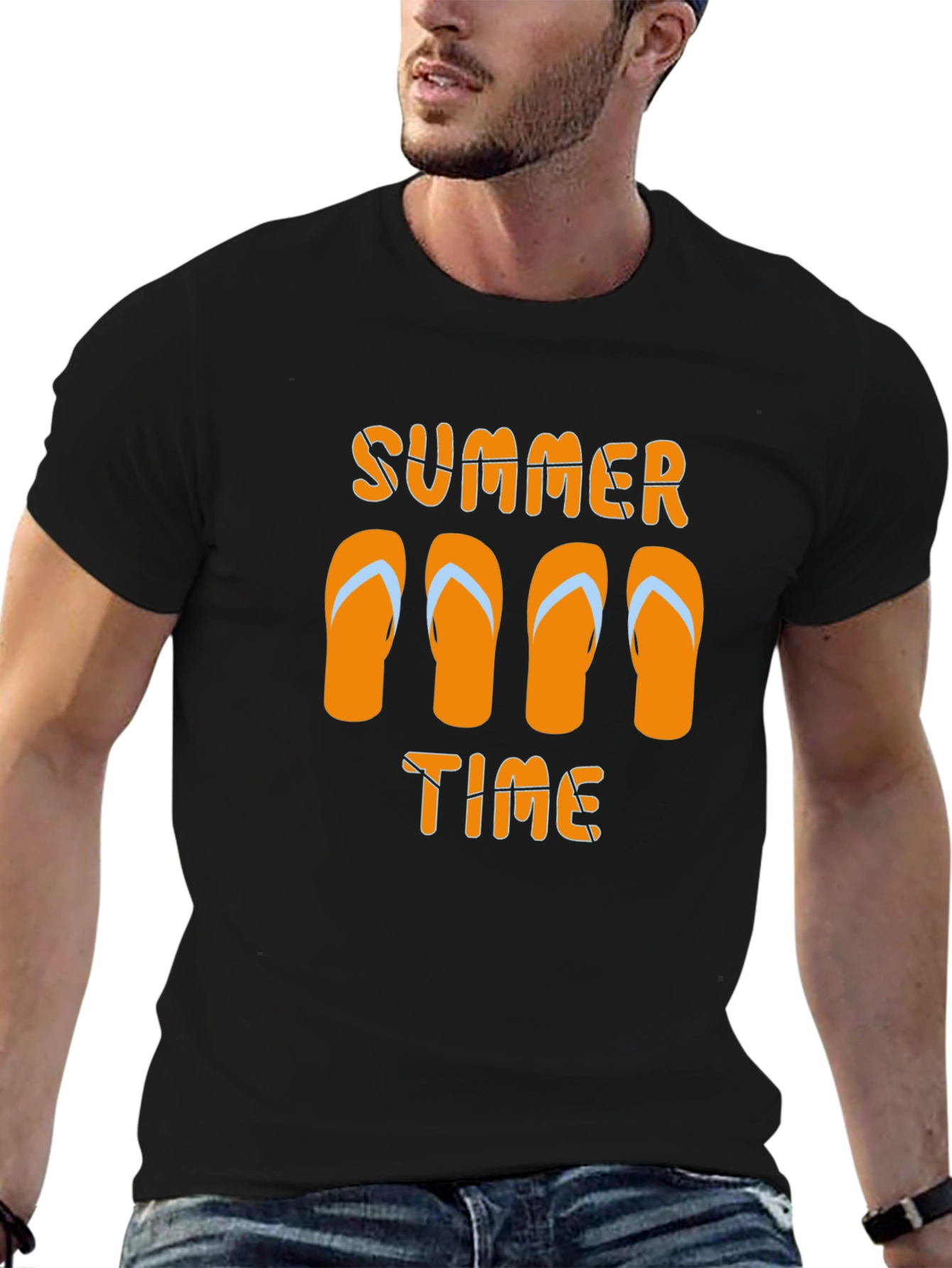Summer Time Flip Flop Graphic T-Shirt