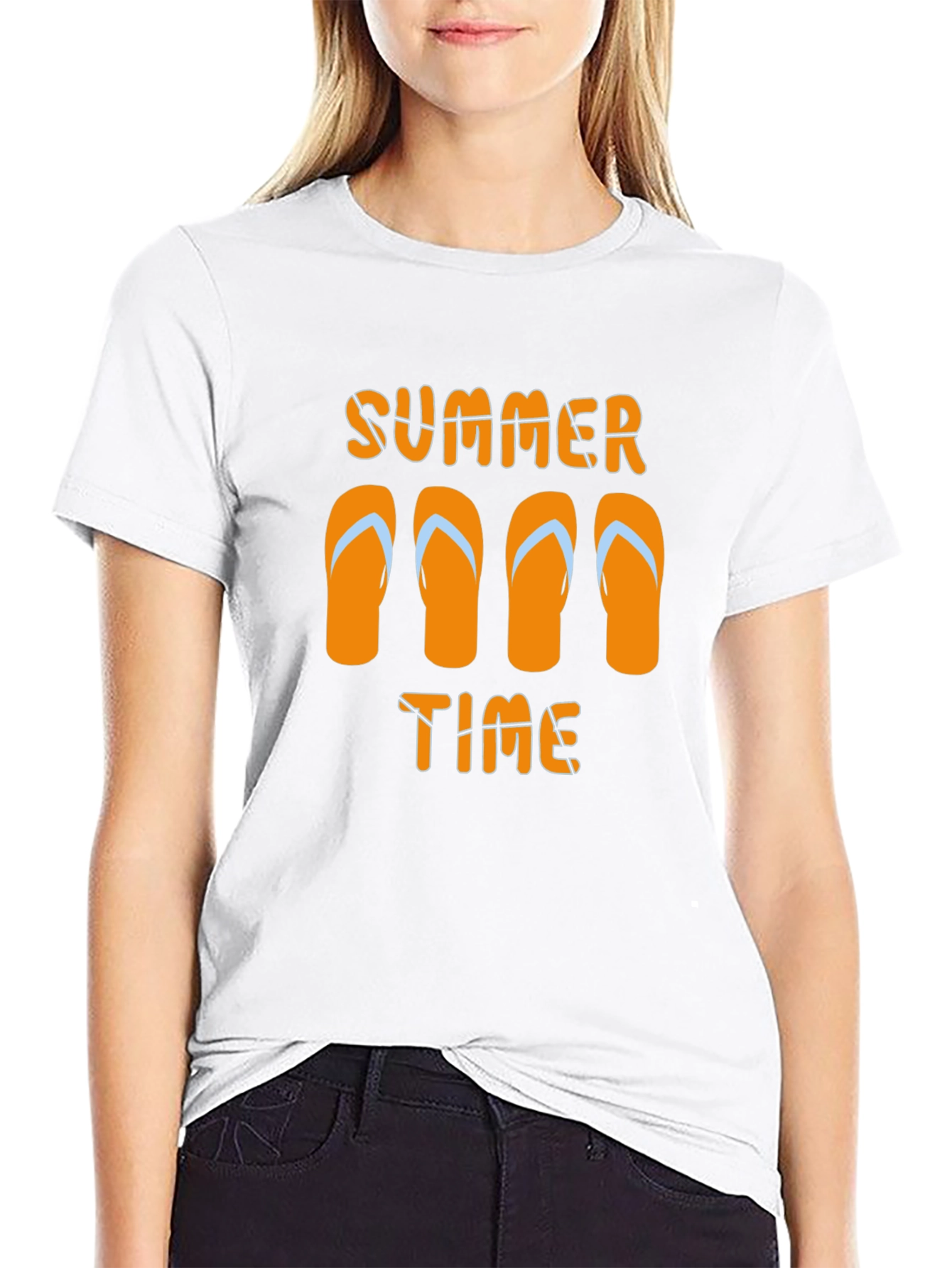 Summer Time Flip Flop Graphic T-Shirt