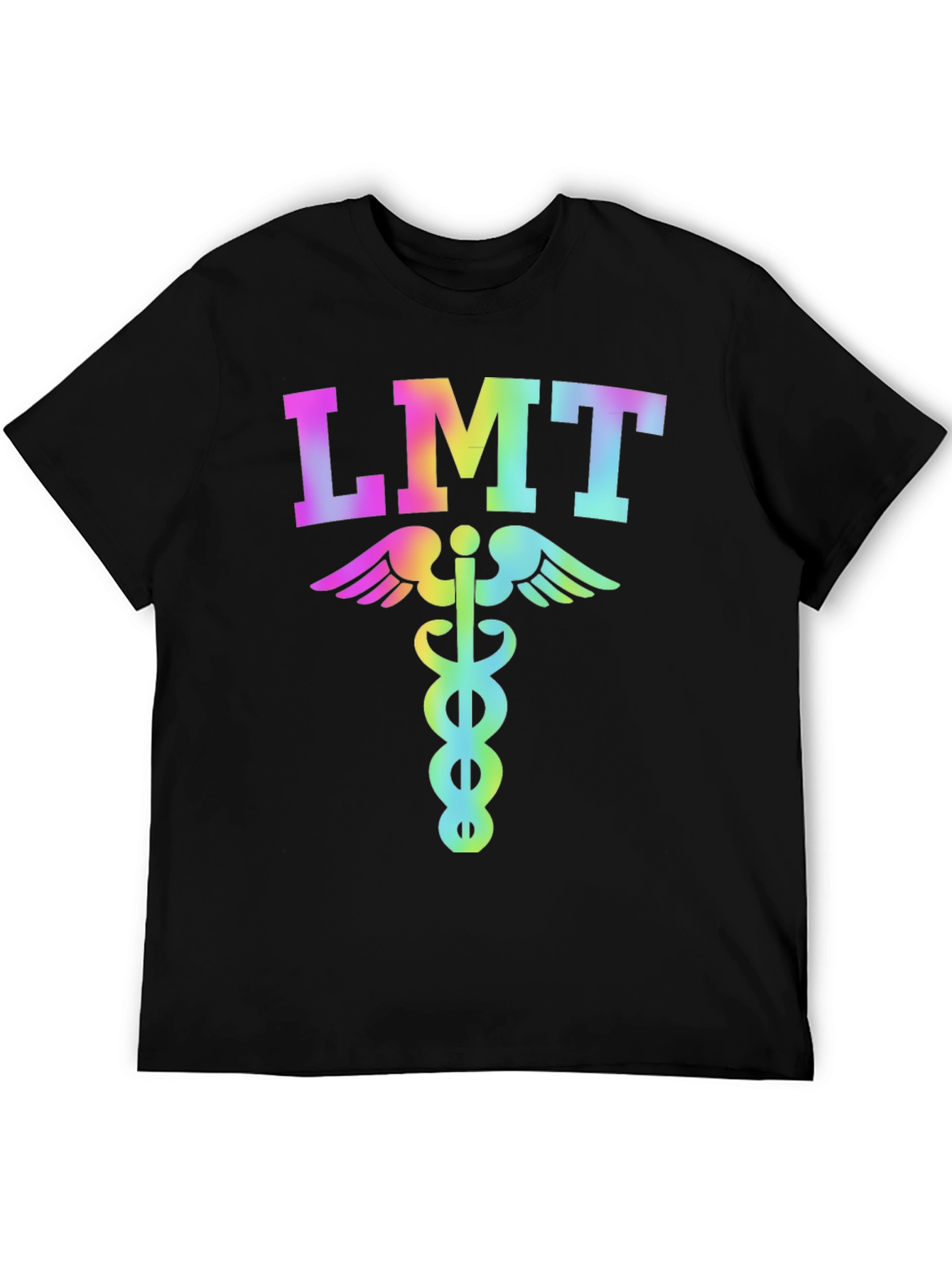 LMT Rainbow Caduceus T-Shirt - EMT Licensed Medical Tee