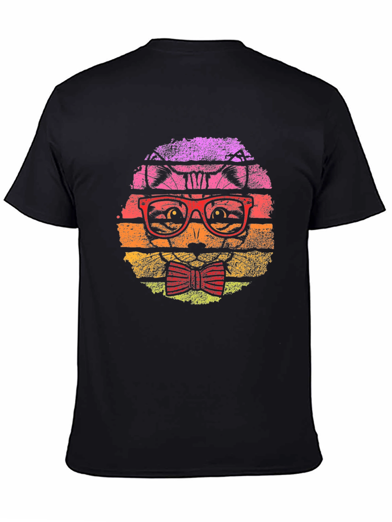 Retro Cat T-Shirt: Hipster Style for Cat Lovers
