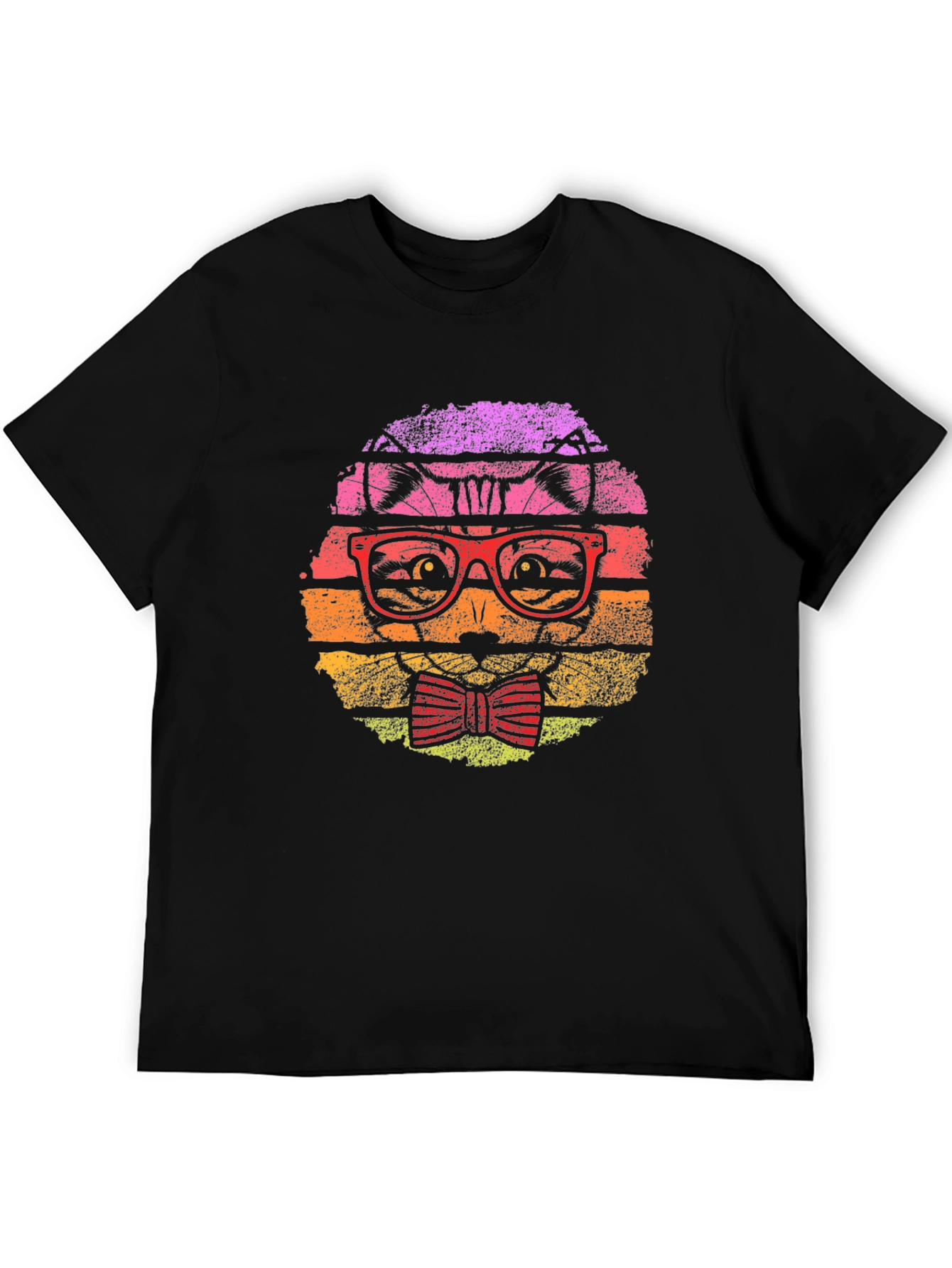 Retro Cat T-Shirt: Hipster Style for Cat Lovers