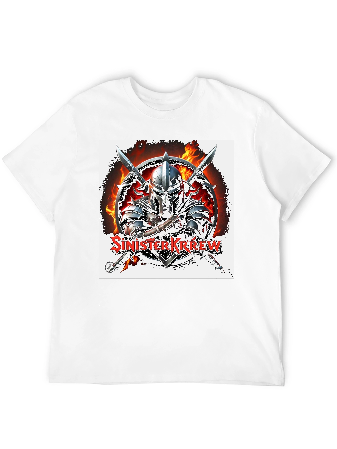 Sinister Krew Knight Graphic T-Shirt - Black Cotton Tee