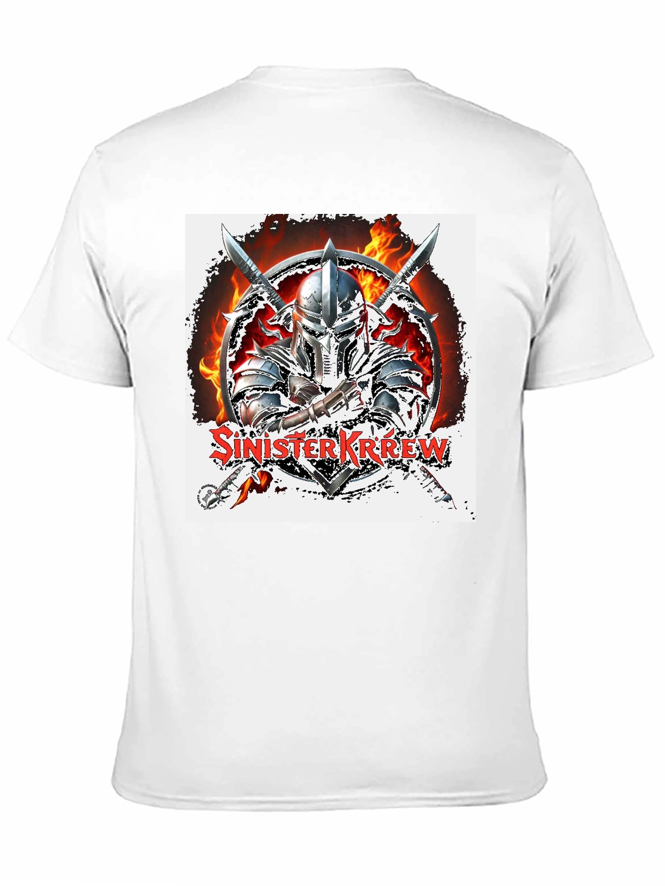 Sinister Krew Knight Graphic T-Shirt - Black Cotton Tee