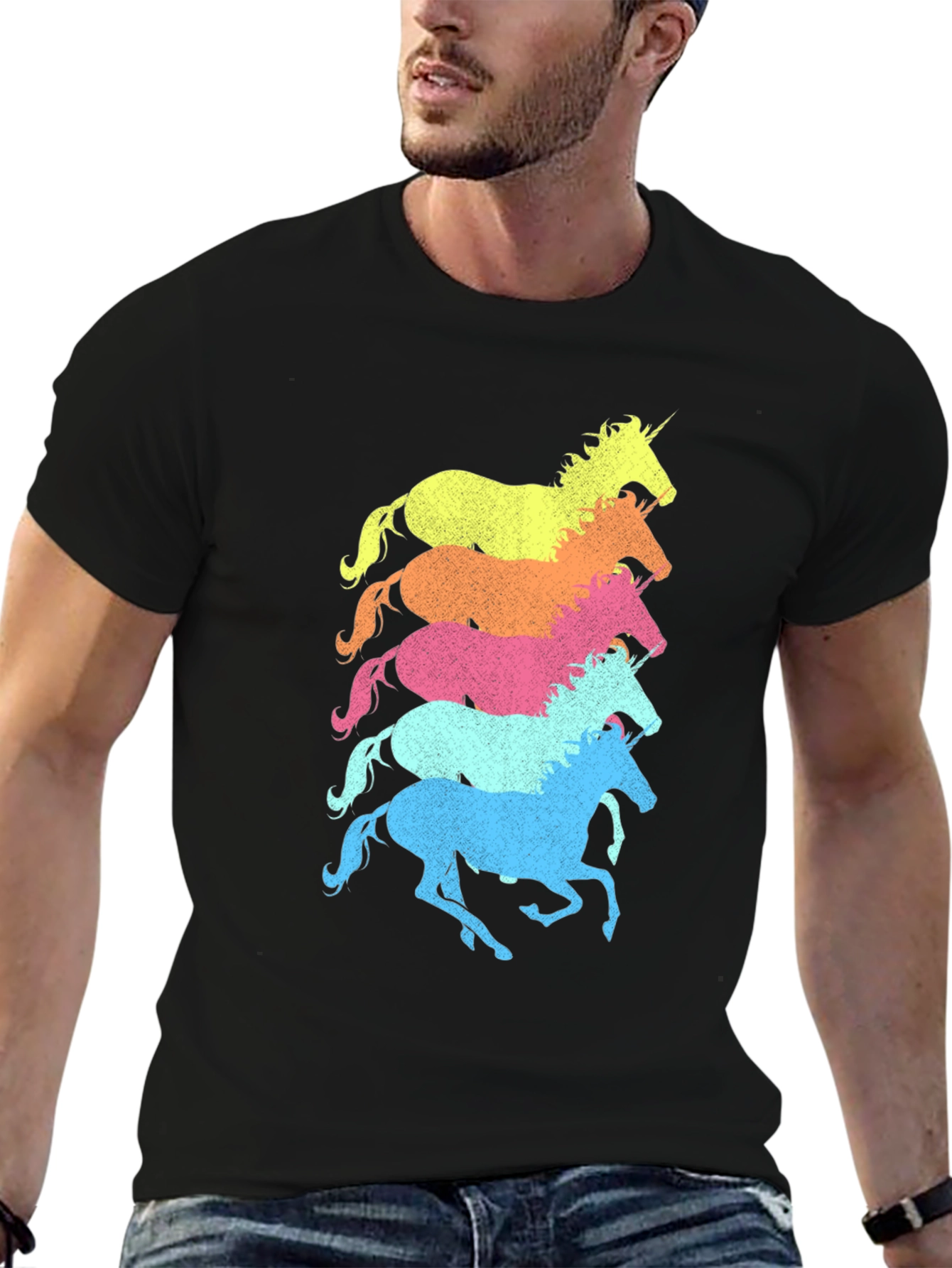 Unicorn Stack Graphic T-Shirt