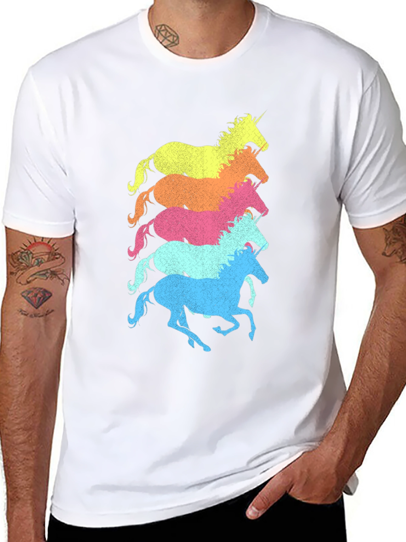 Unicorn Stack Graphic T-Shirt