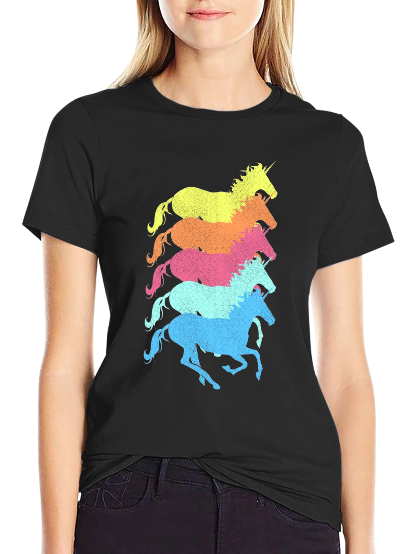Unicorn Stack Graphic T-Shirt