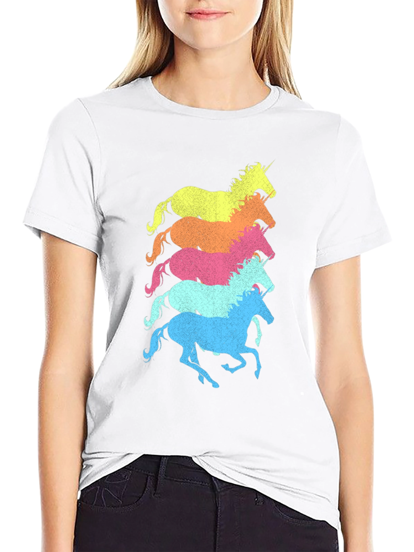 Unicorn Stack Graphic T-Shirt