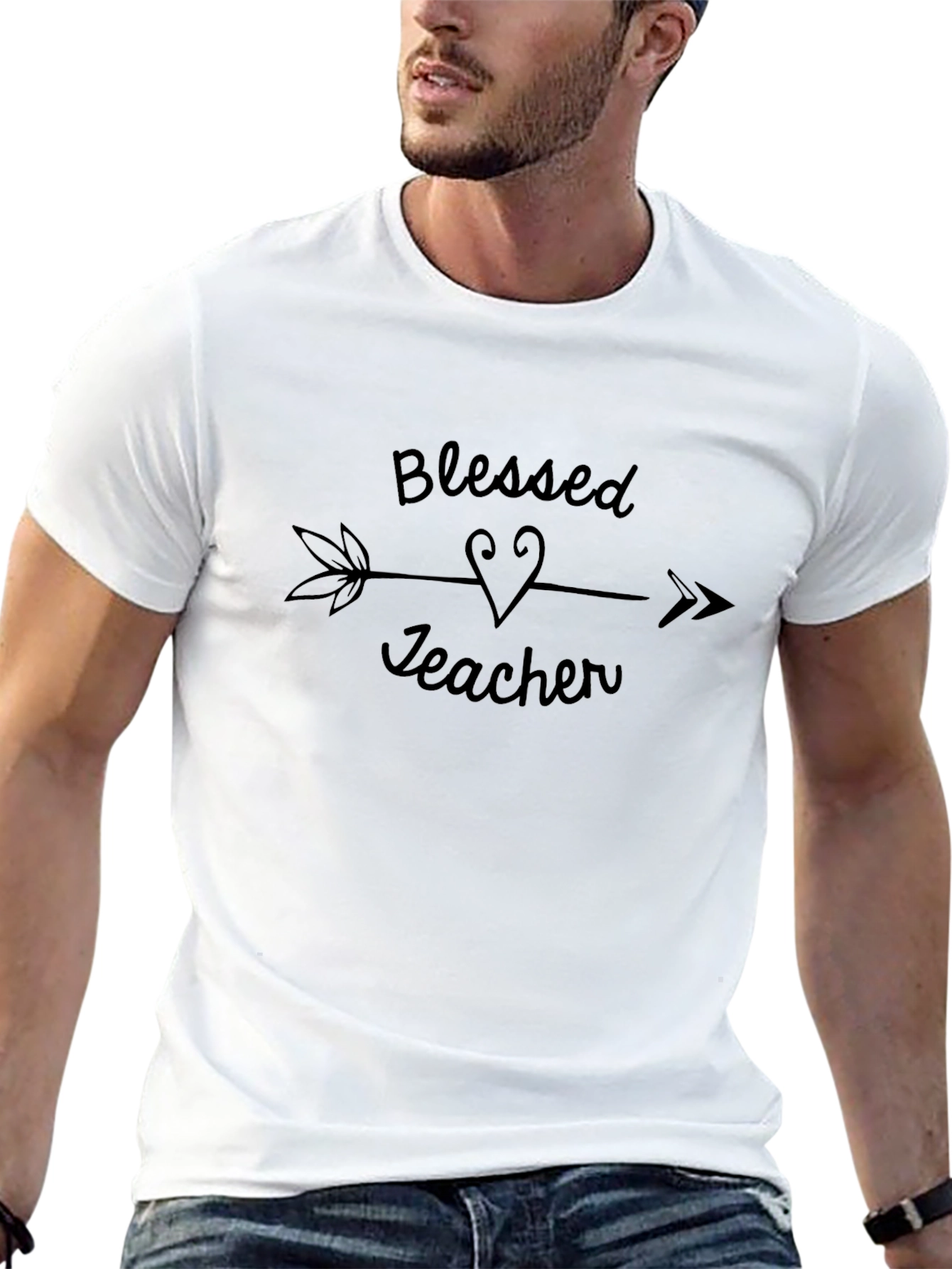 Blessed Teacher Arrow Graphic Tee