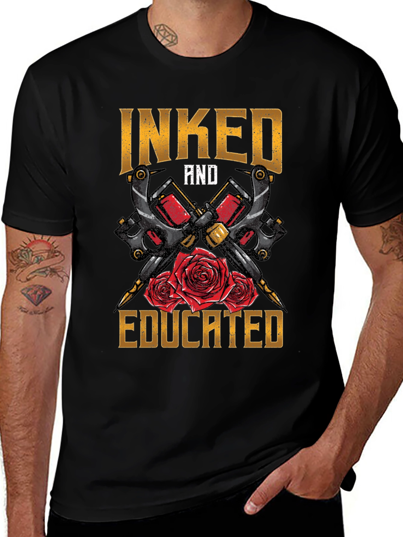 Inked and Educated Tattoo Artist T-Shirt