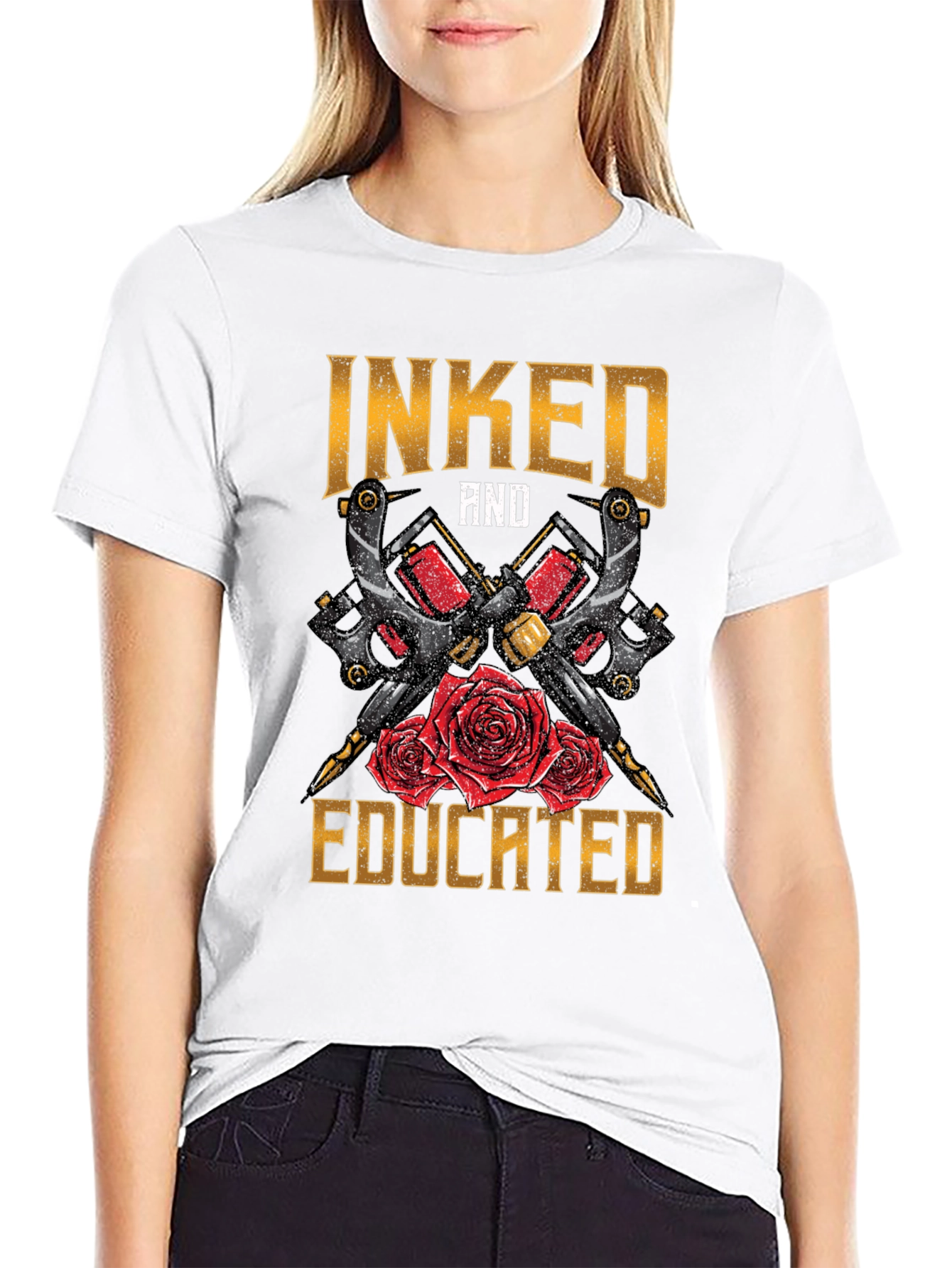 Inked and Educated Tattoo Artist T-Shirt