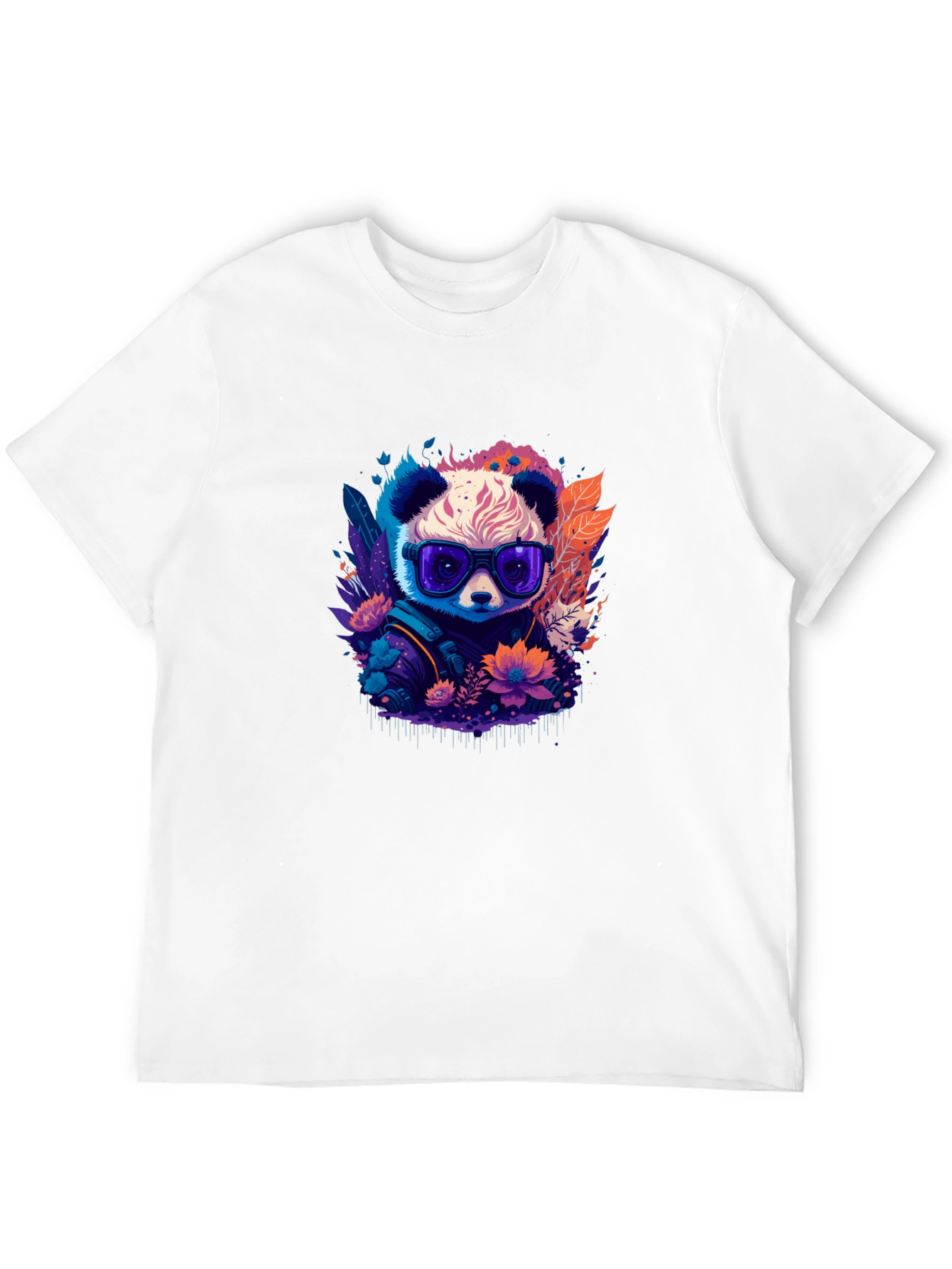 Cool Panda Graphic Tee - Black