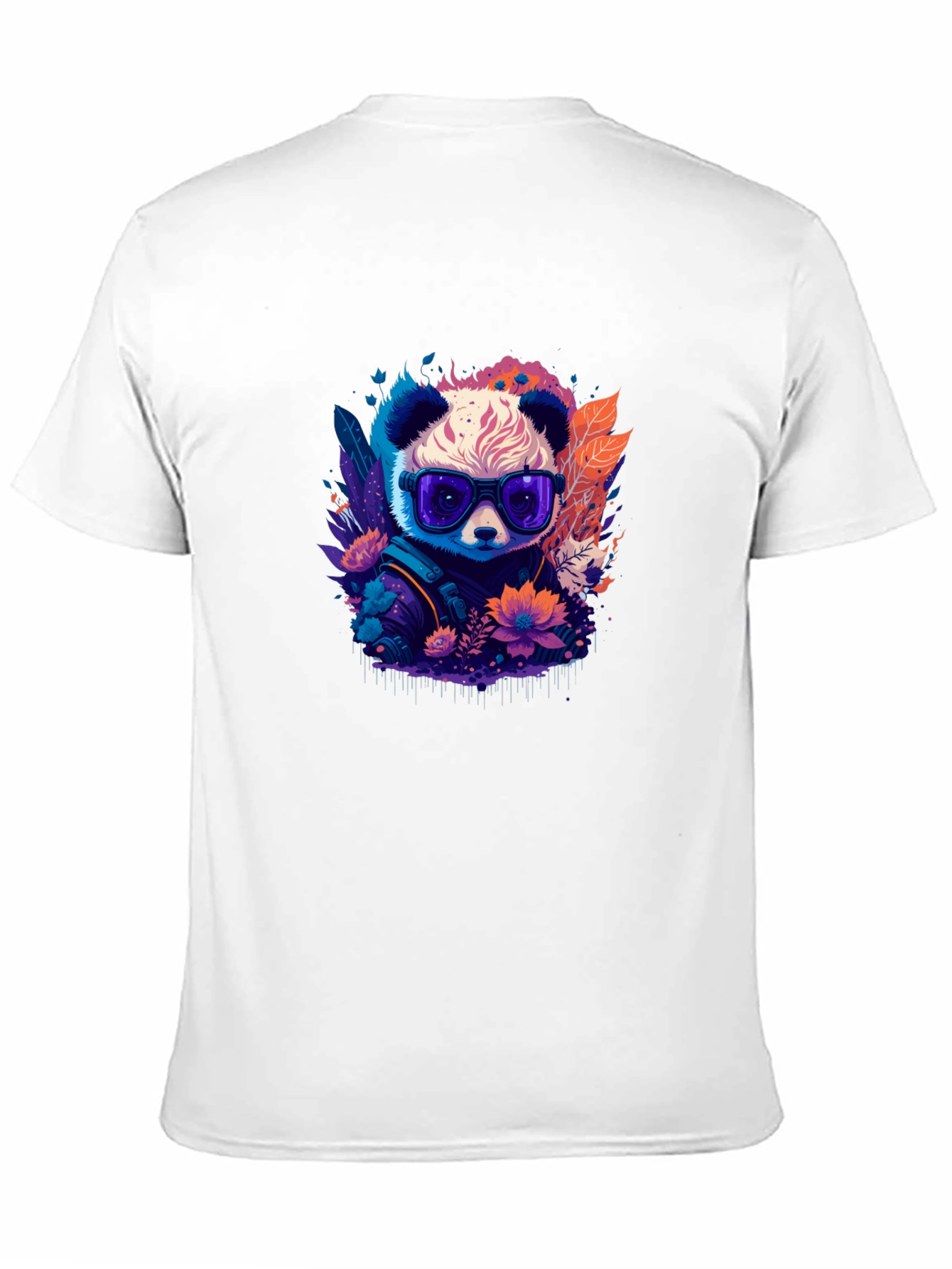 Cool Panda Graphic Tee - Black