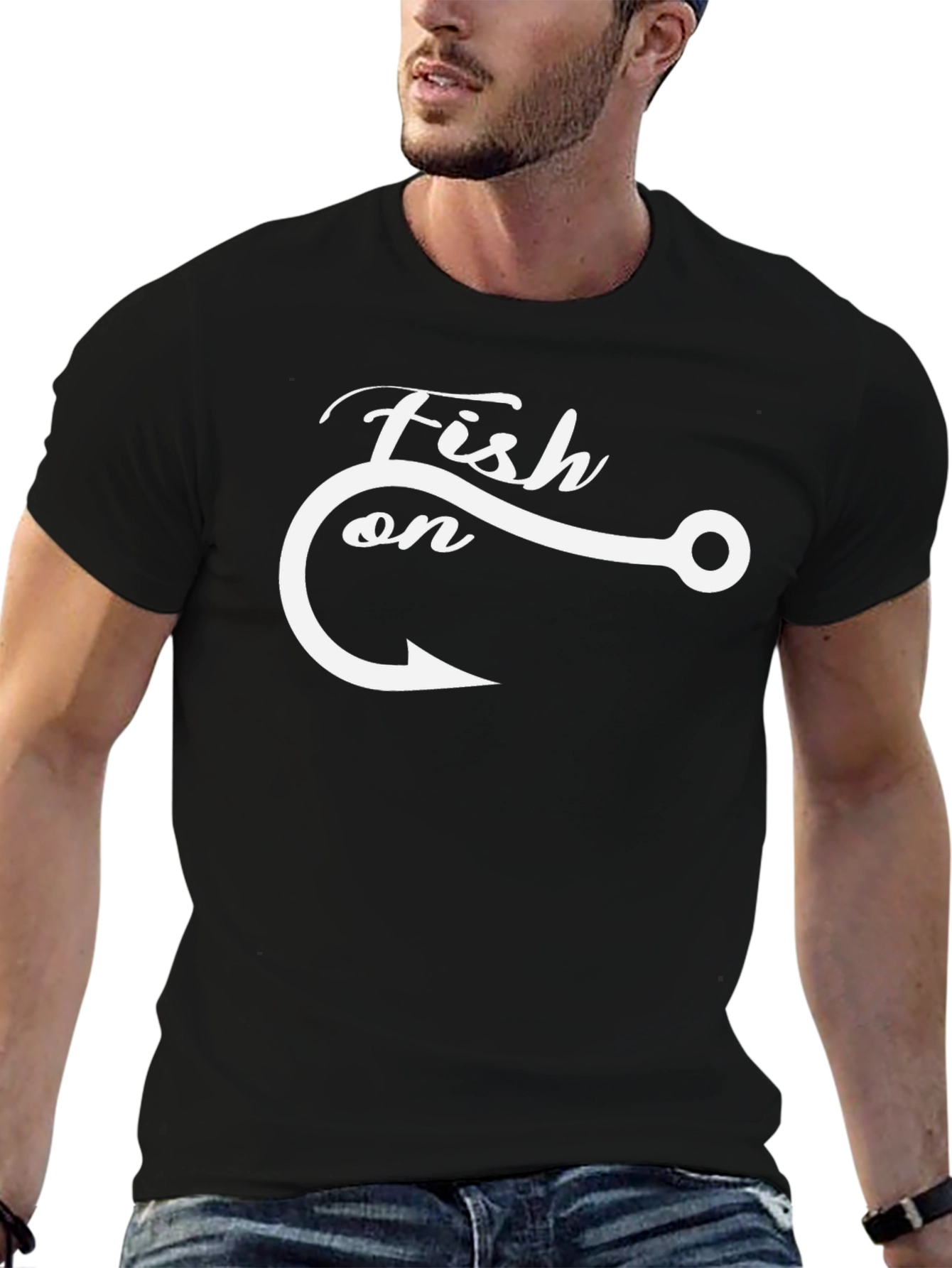 Fish On! Graphic Tee - Black