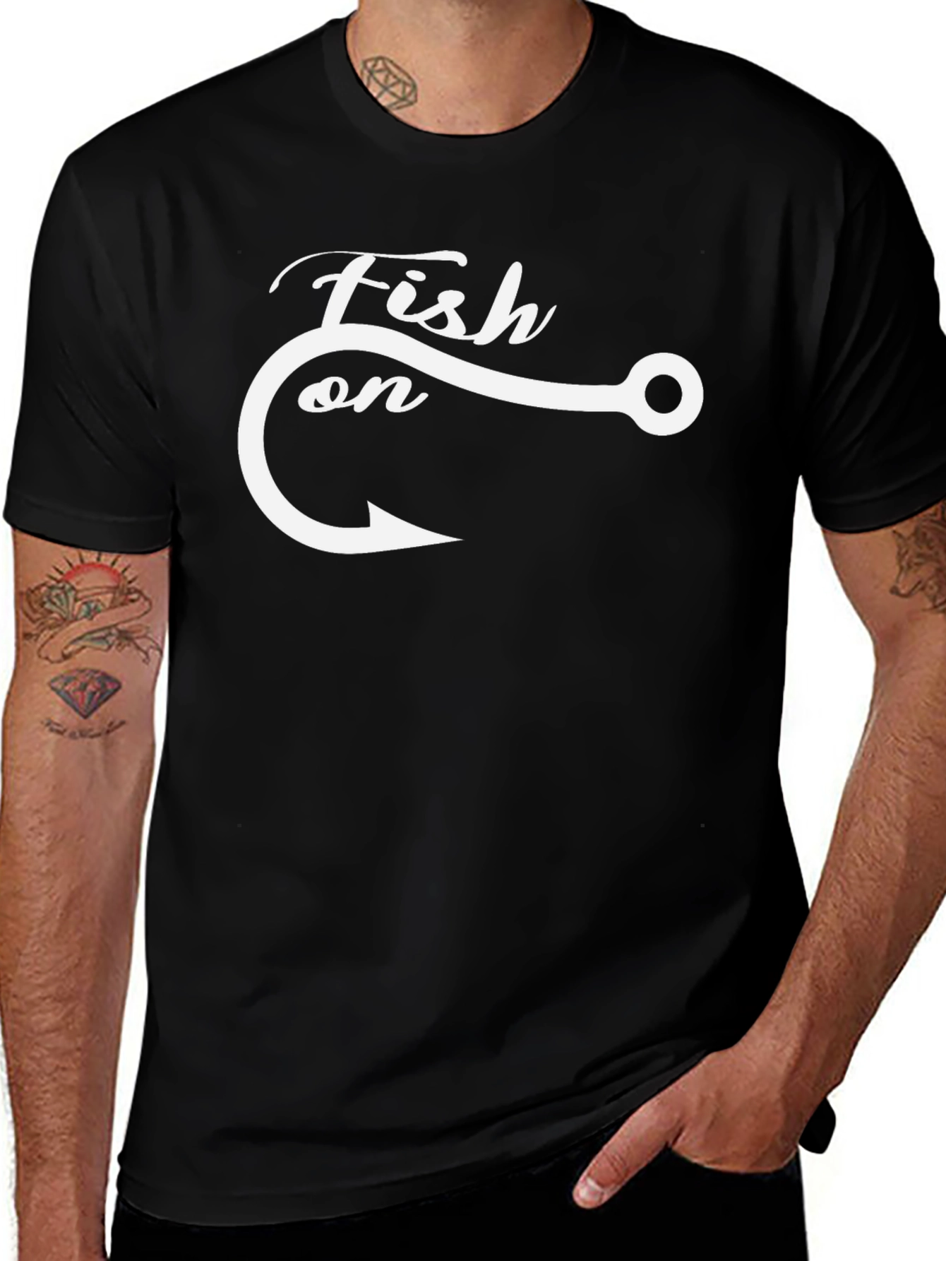 Fish On! Graphic Tee - Black