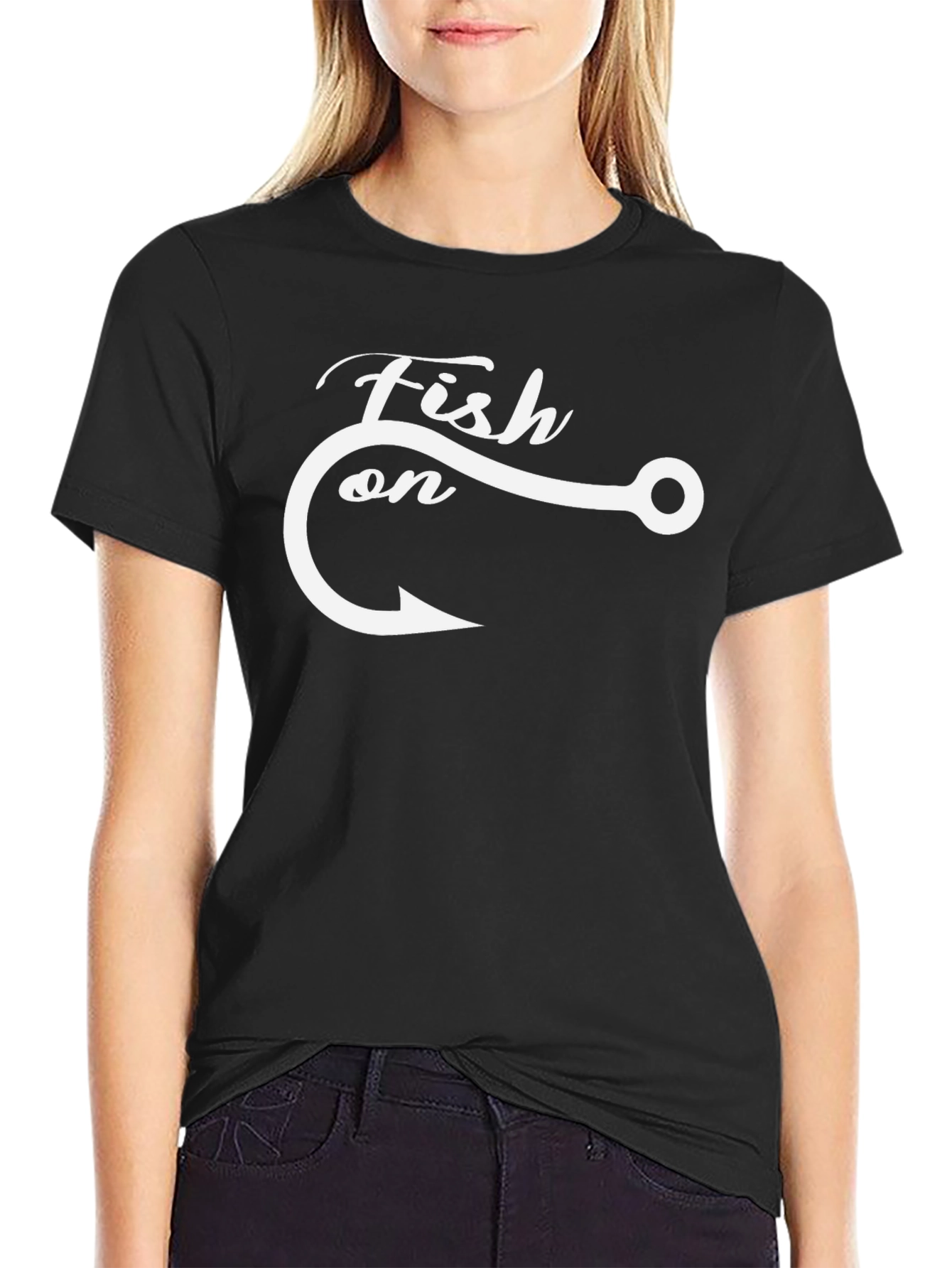 Fish On! Graphic Tee - Black