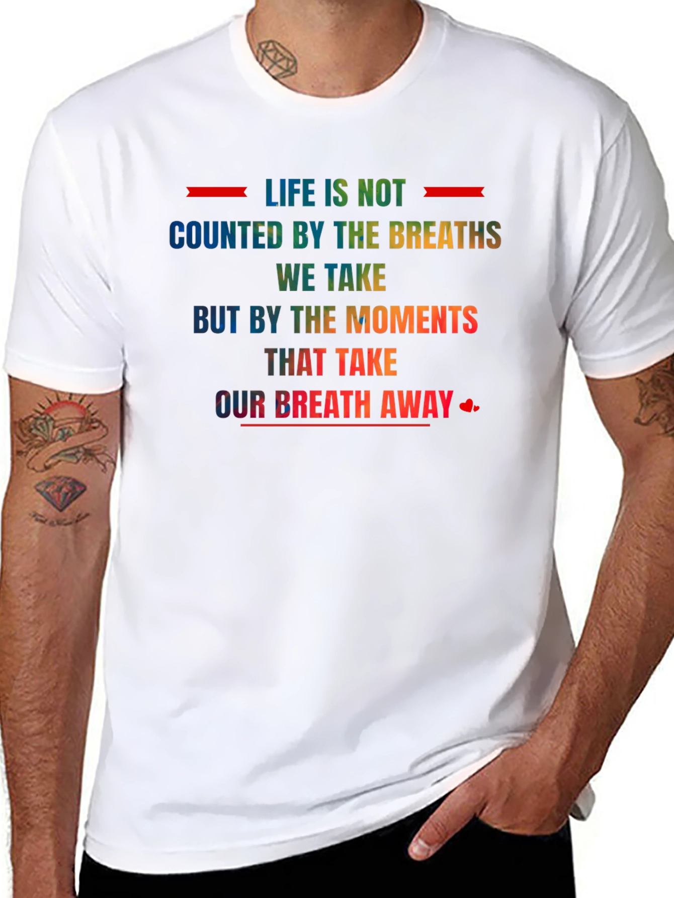Inspirational Rainbow Graphic T-Shirt
