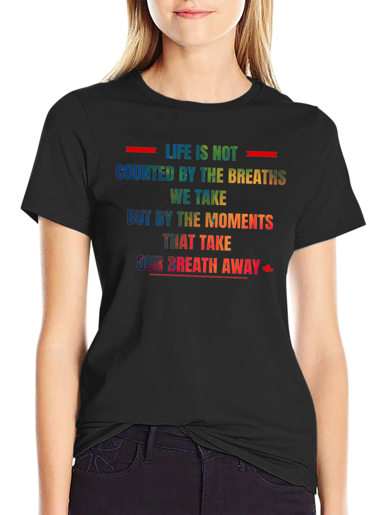 Inspirational Rainbow Graphic T-Shirt