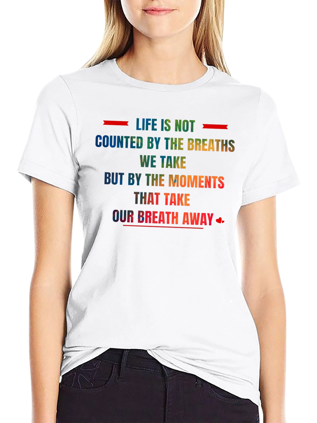 Inspirational Rainbow Graphic T-Shirt
